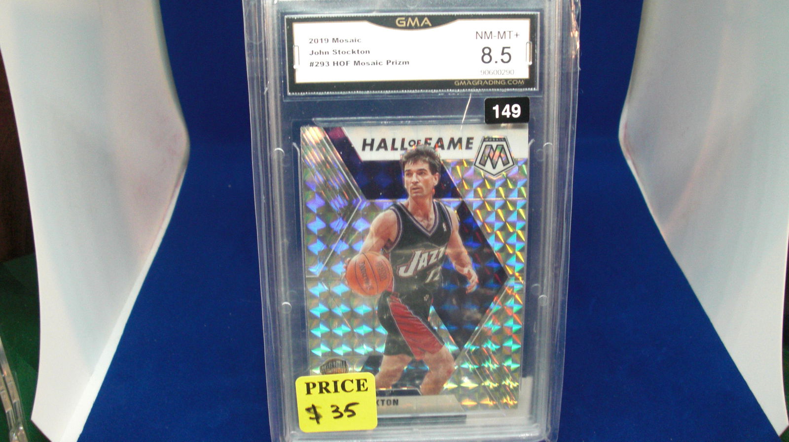 gma graded 2019 john stockton mosaic prizm mint 8.5 (1 of 1)