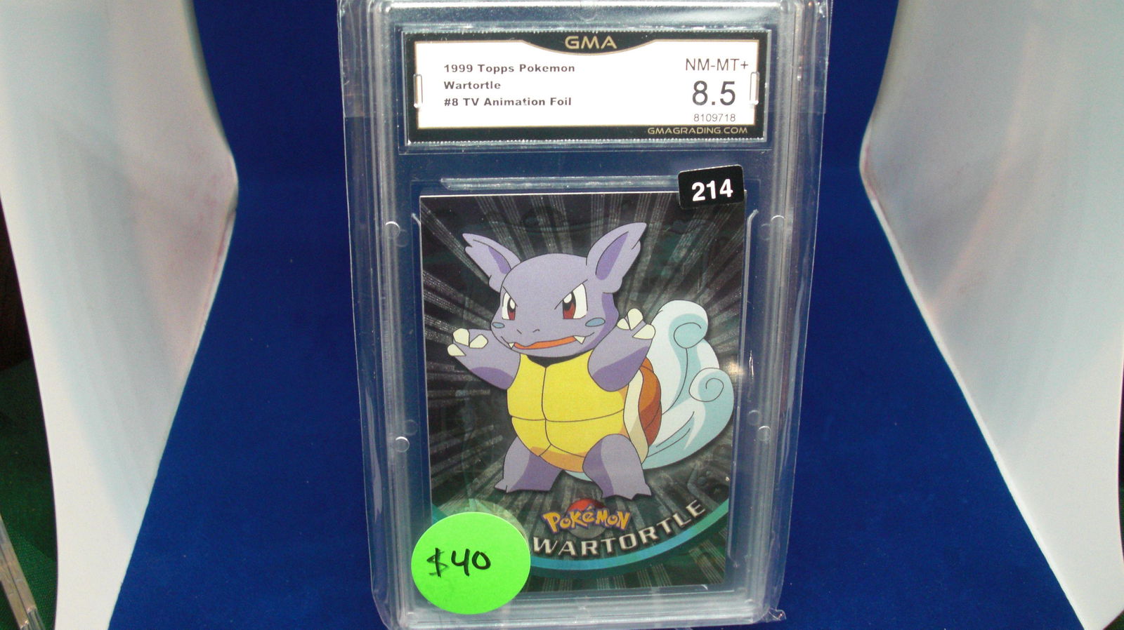 gma graded 0999 wartortle mint 8.5 (1 of 1)