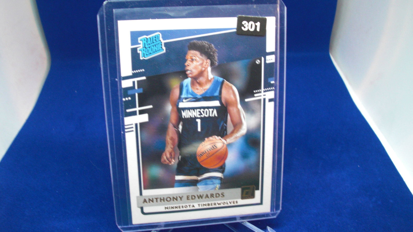 anthony edwards rated rookie: in top loader