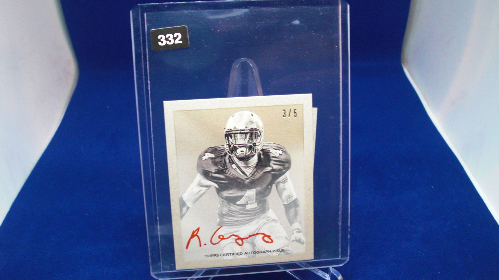 randy gregory signature #03/05: in top loader