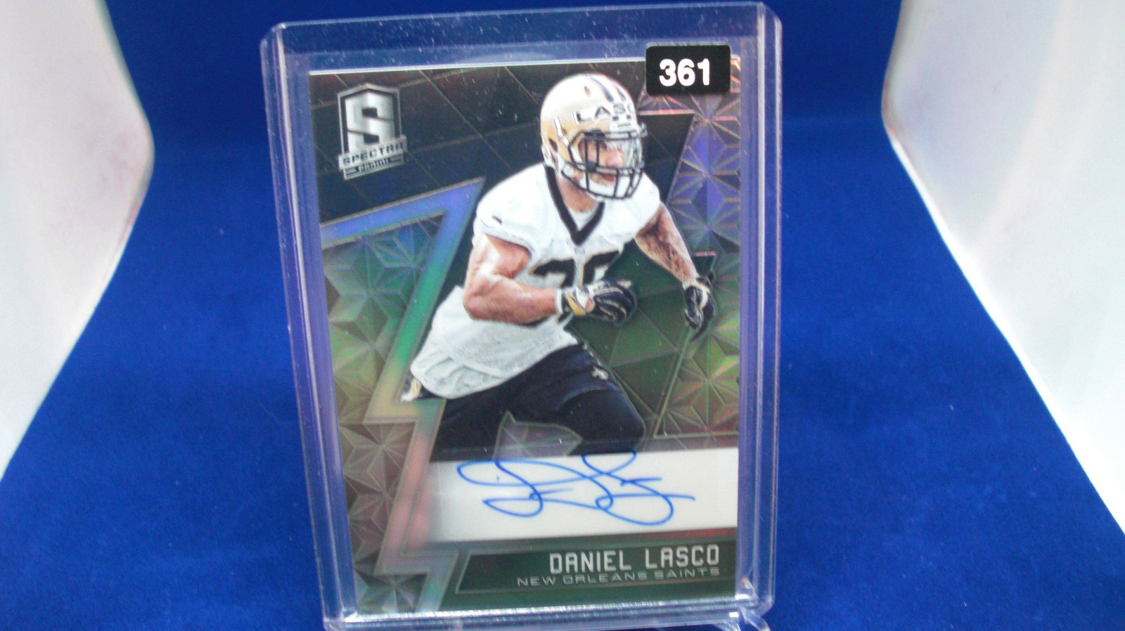 daniel lascso spectra signature #112/199: in top loader