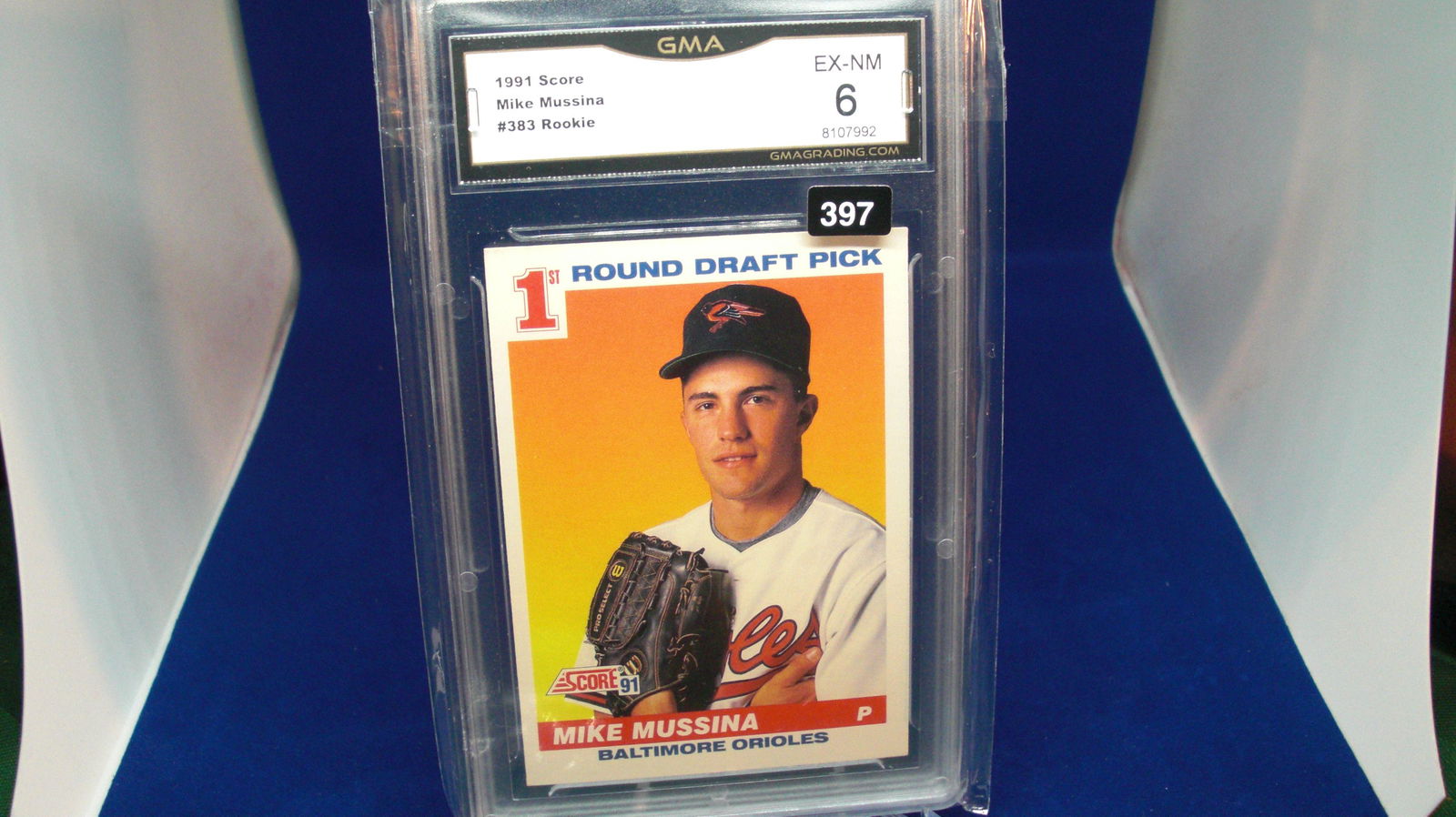 gma graded 1991 mike mussina rookie mint 6 (1 of 1)