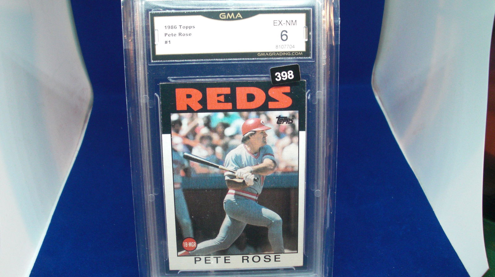 gma graded 1986 pete rose mint 6 (1 of 1)