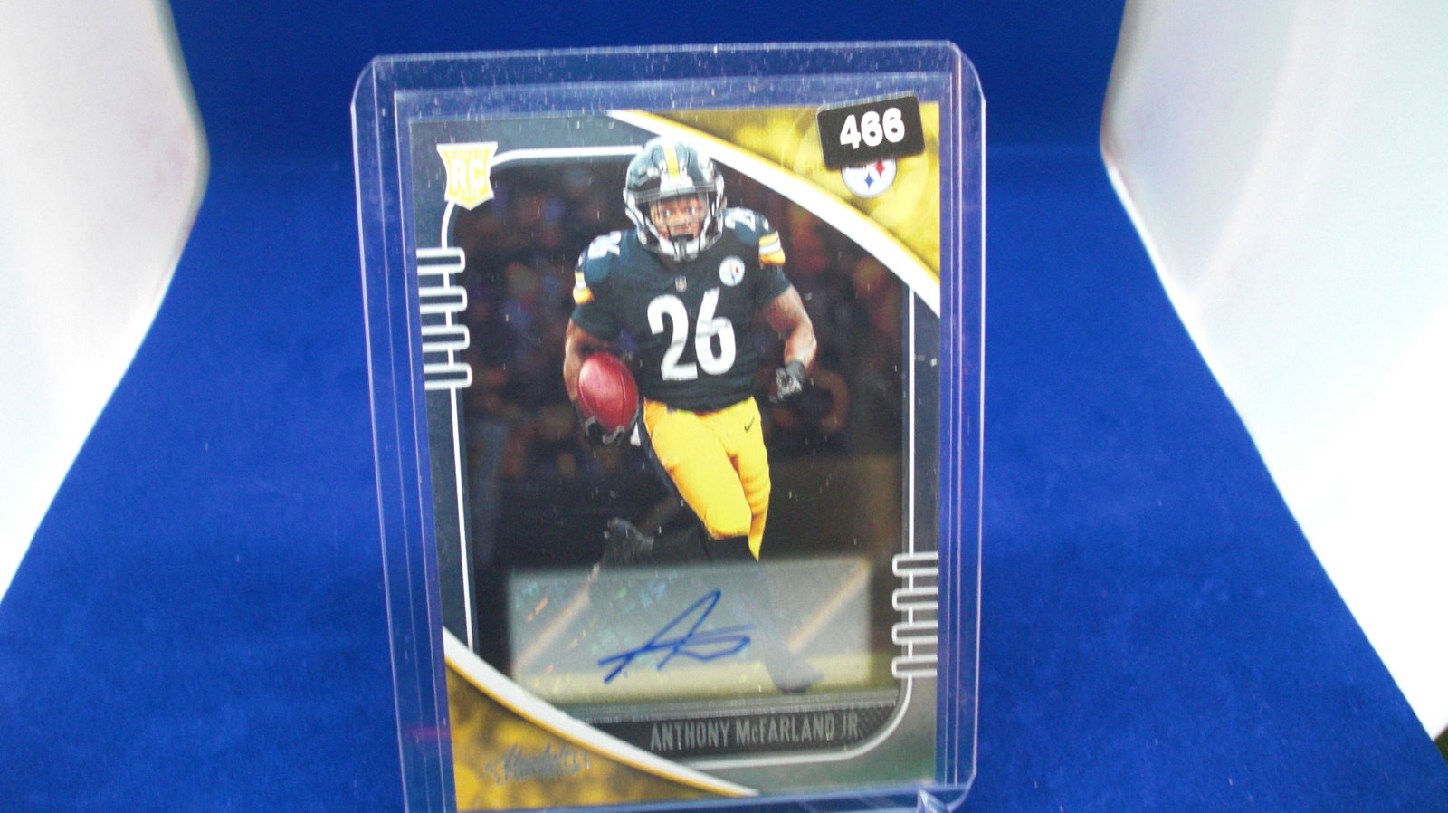 anthony mcfarland jr signature rookie: in top loader