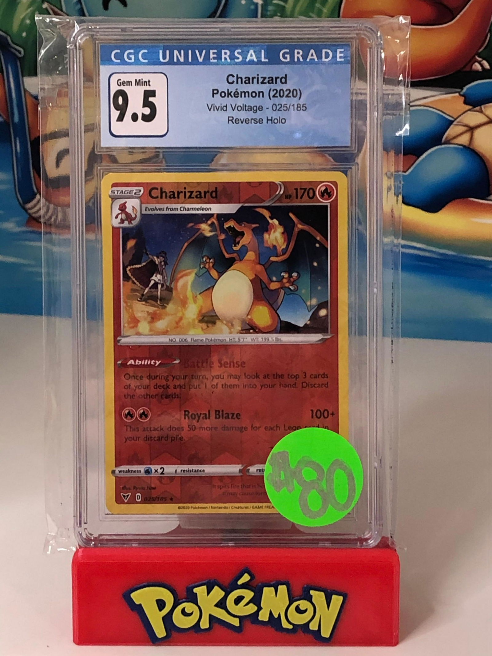 Charizard Vivid Voltage Reverse Holo CGC 9.5 (1 of 1)