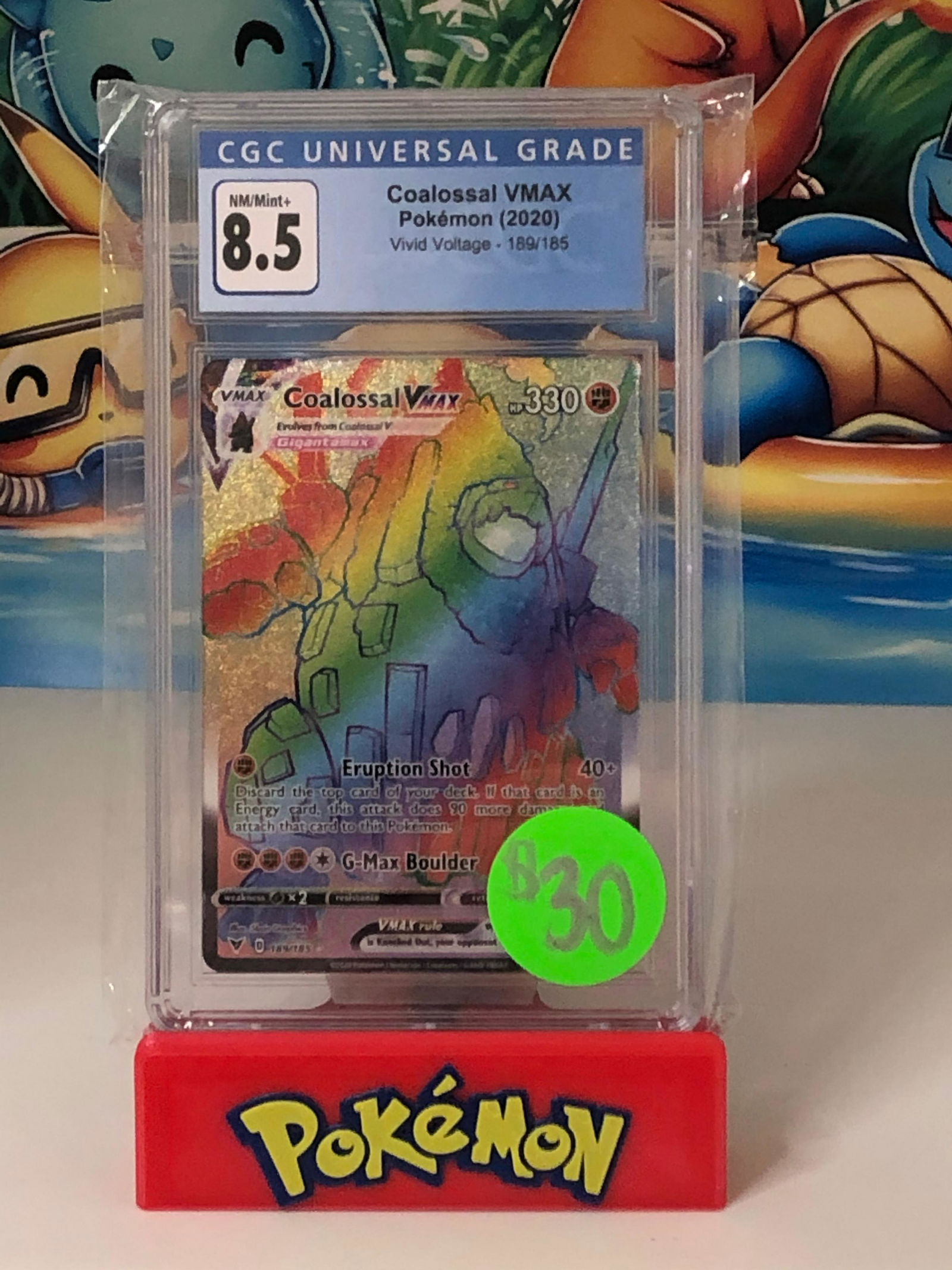 Coalossal VMAX Rainbow Rare CGC 8.5 (1 of 1)