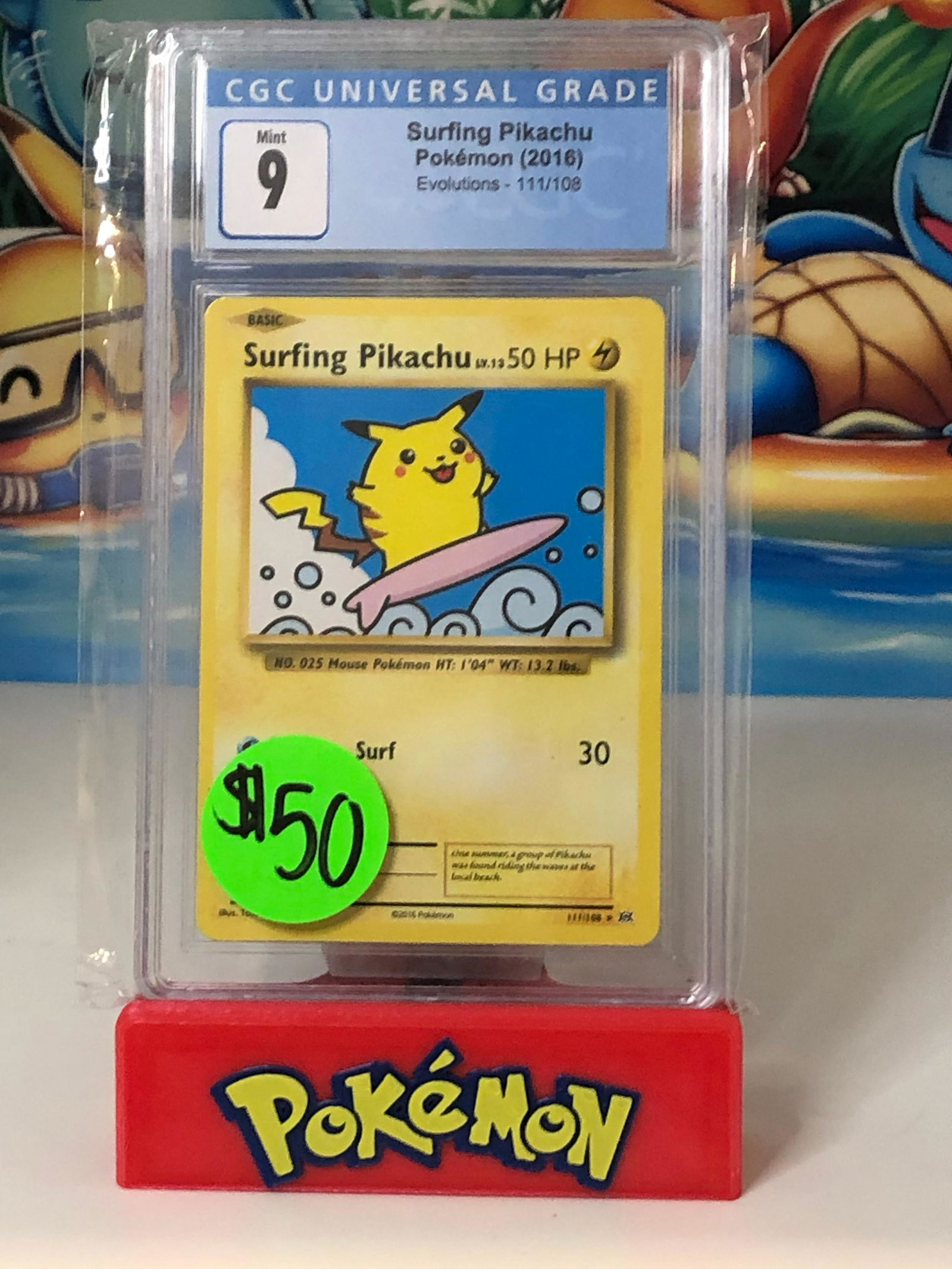 Surfing Pikachu CGC 9 (1 of 1)