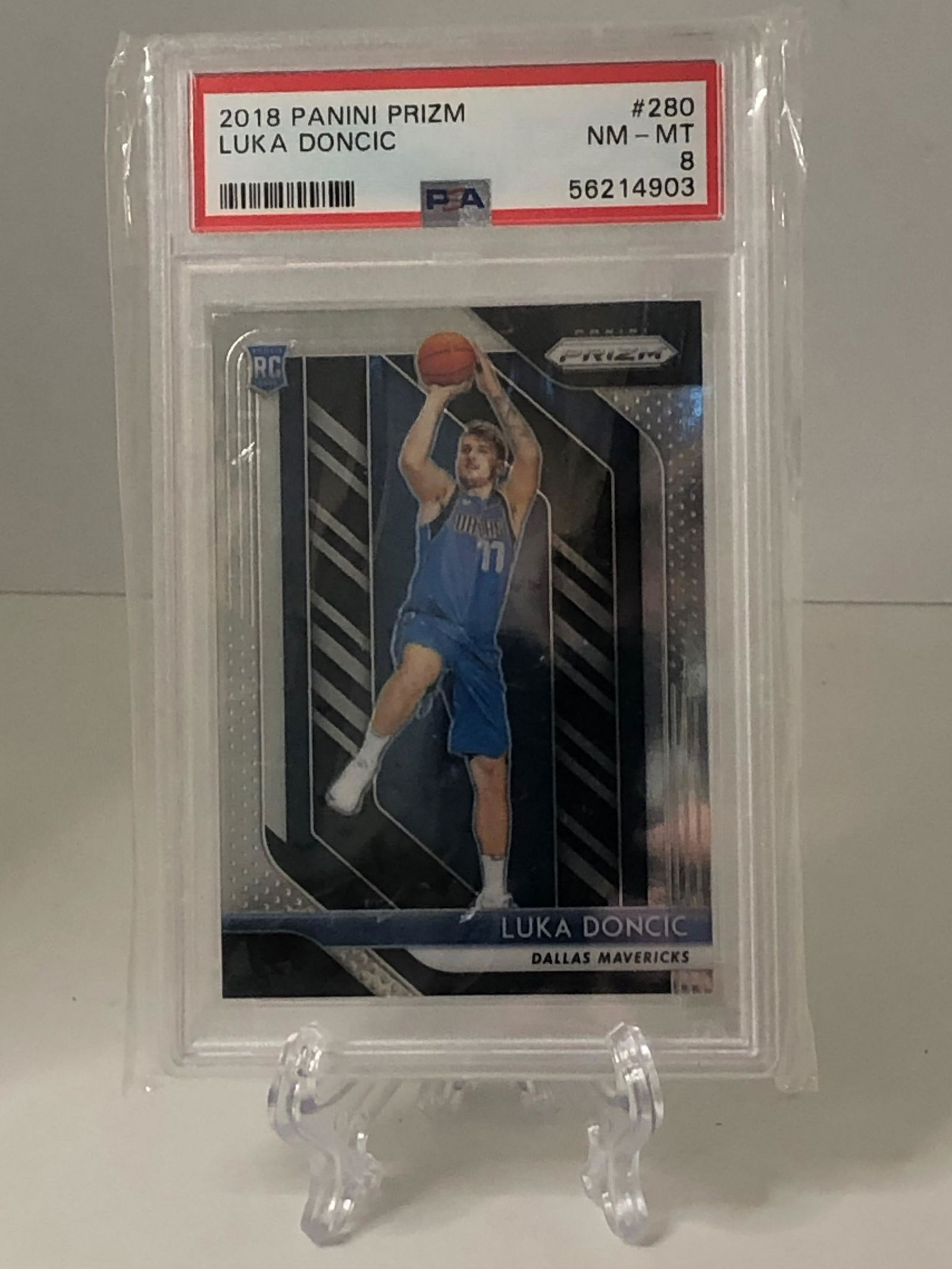 Luka Doncic Panini Prizm Rookie PSA 8 (1 of 1)