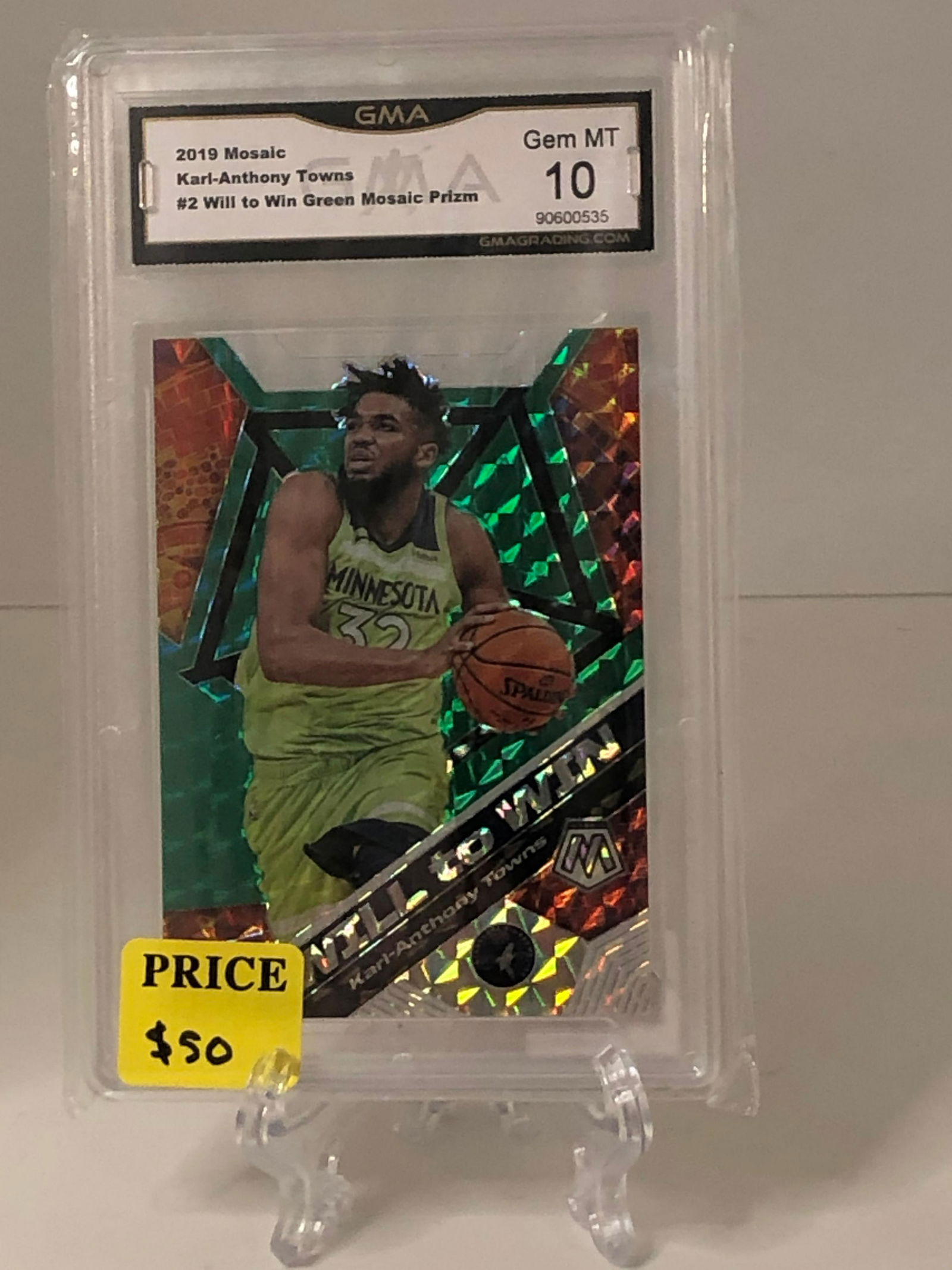 Karl-Anthony Towns Will to Win Green Mosaic GMA 10 (1 of 1)