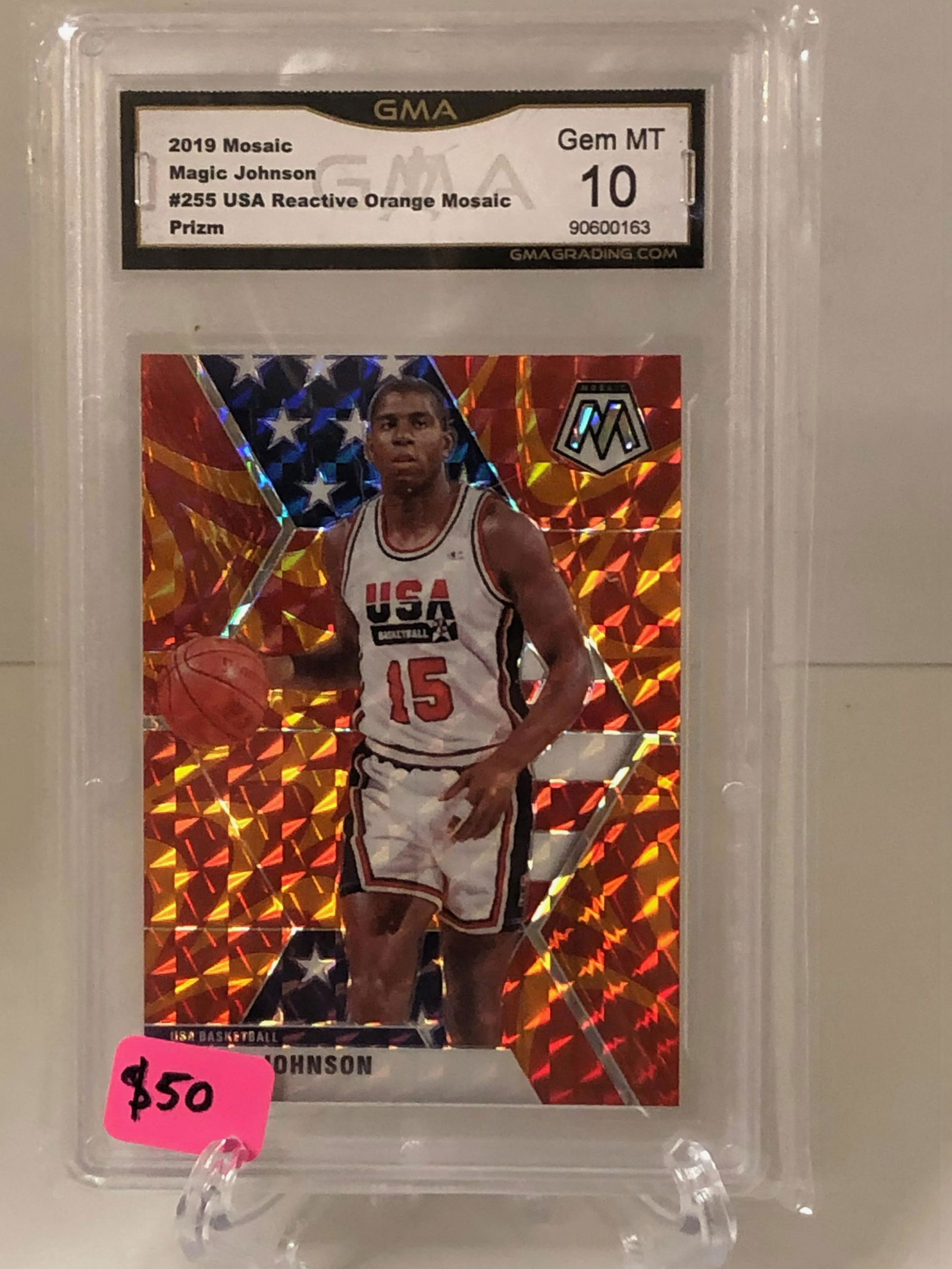 Magic Johnson USA Reactive Orange Mosaic GMA 10 (1 of 1)