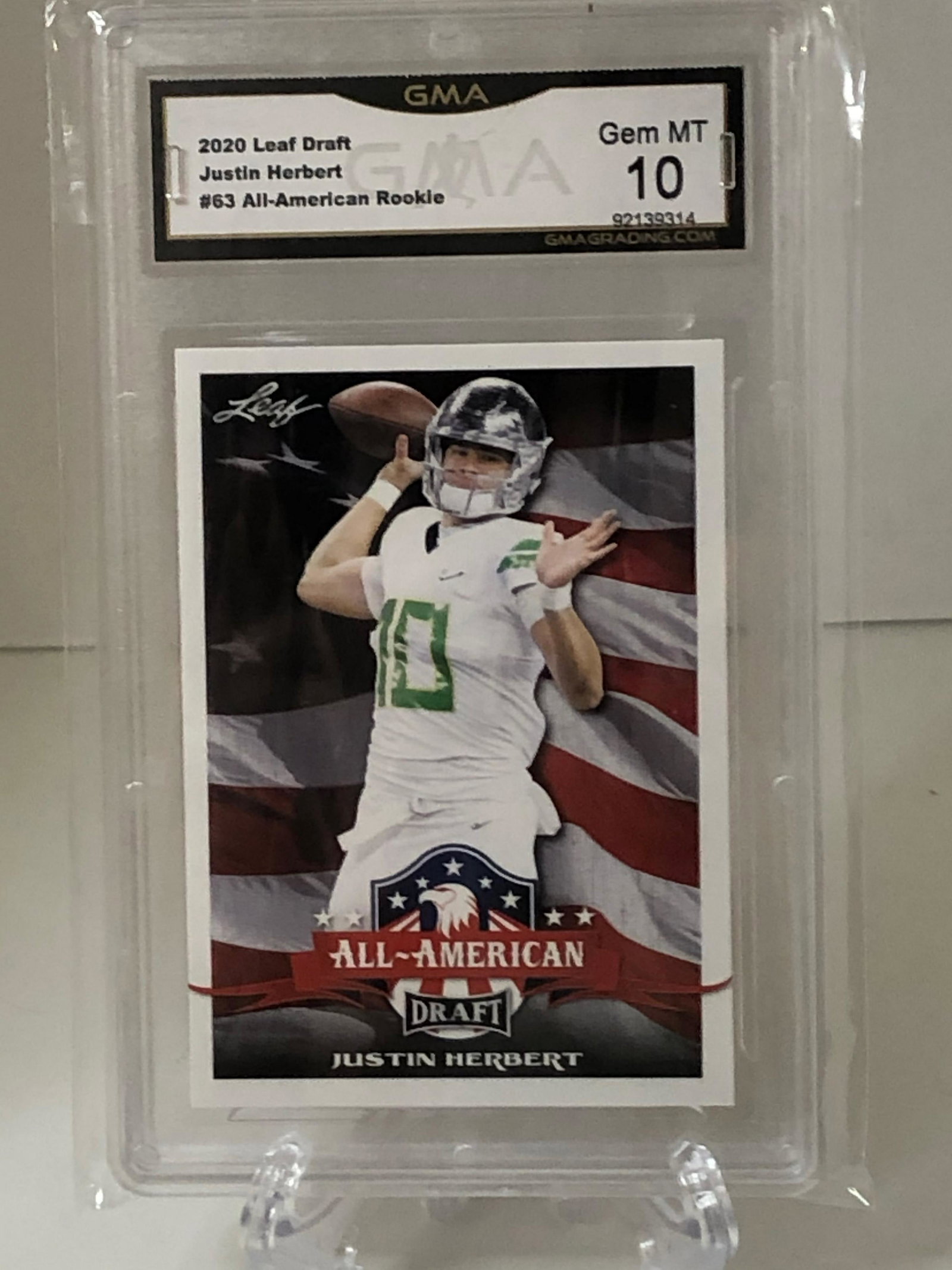 Justin Herbert All-American Rookie GMA 10: Justin Herbert All-American Rookie GMA 10