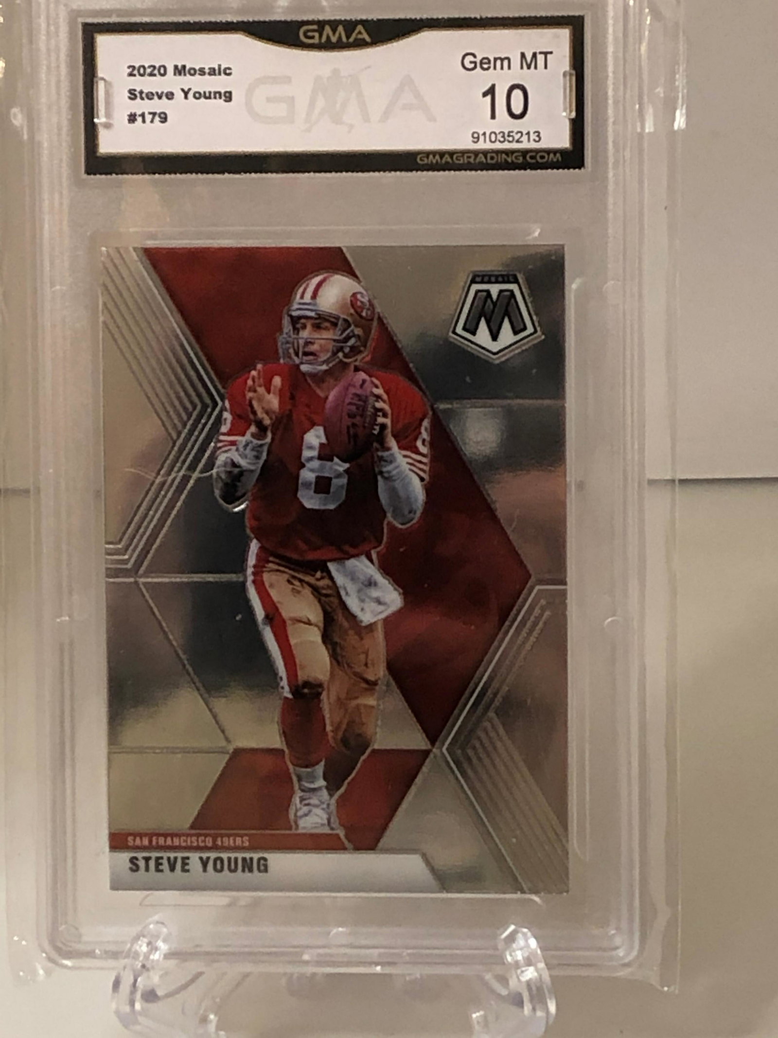 Steve Young Panini Mosaic GMA 10: Steve Young Panini Mosaic GMA 10