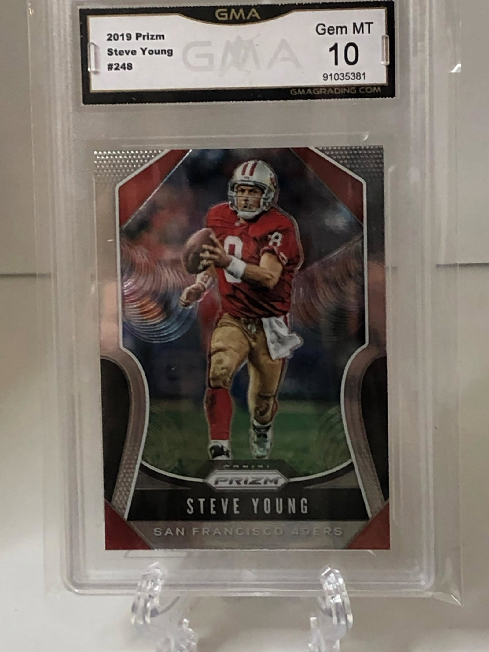 Steve Young Panini Prizm GMA 10: Steve Young Panini Prizm GMA 10