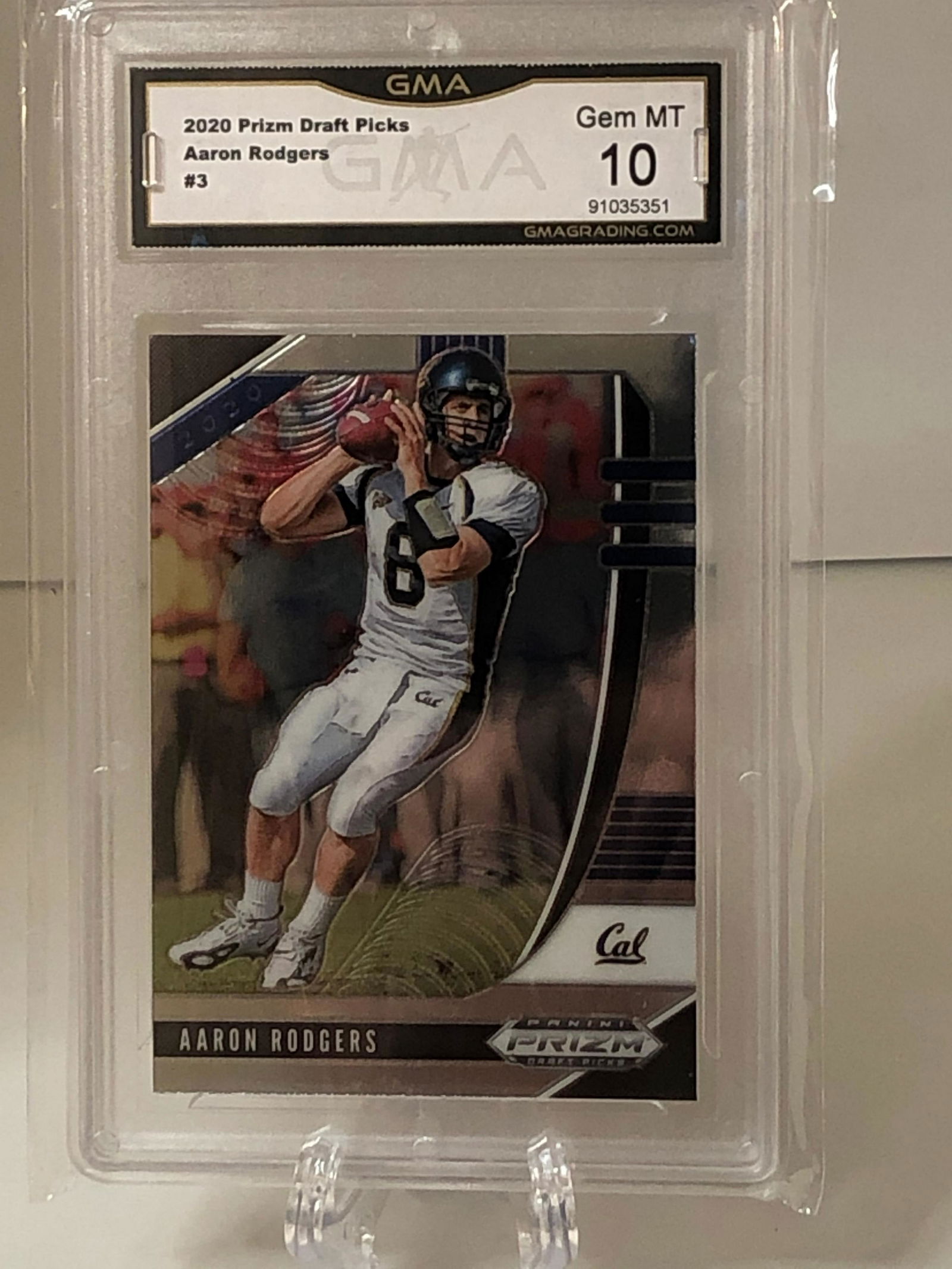 Aaron Rodgers Prizm Draft Picks GMA 10 (1 of 1)