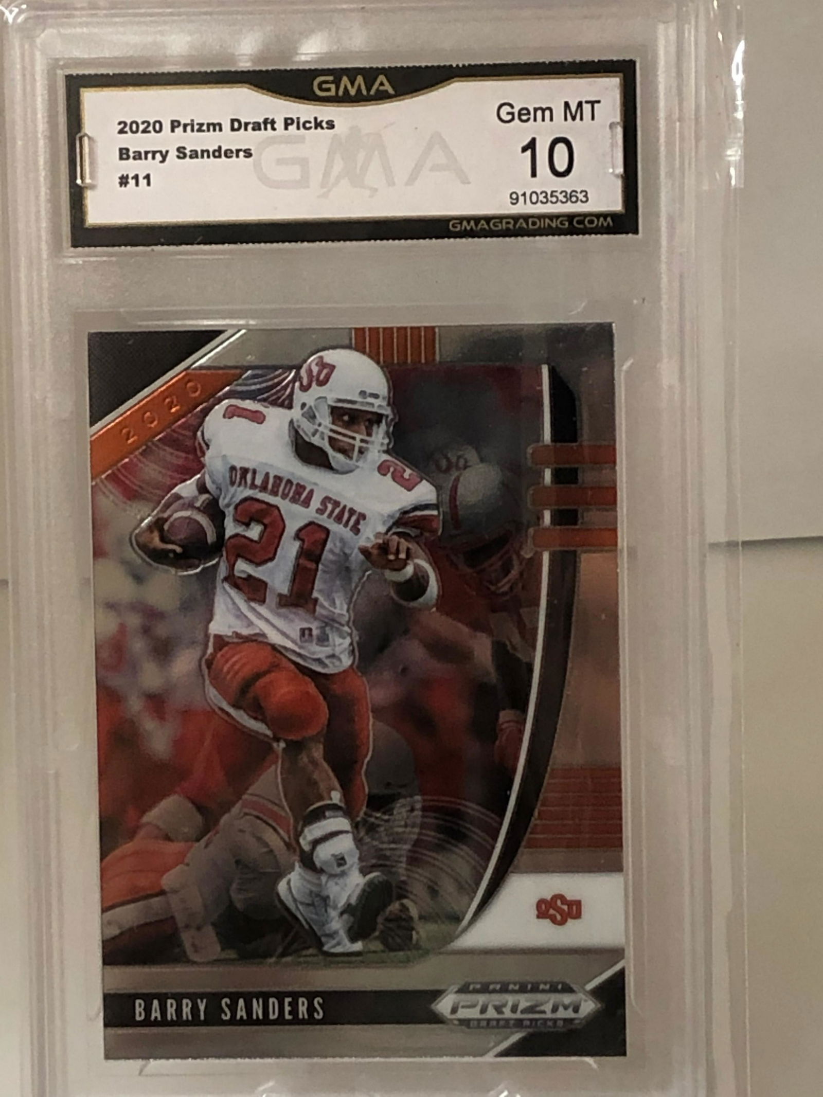 Barry Sanders Prizm Draft Picks GMA 10 (1 of 1)