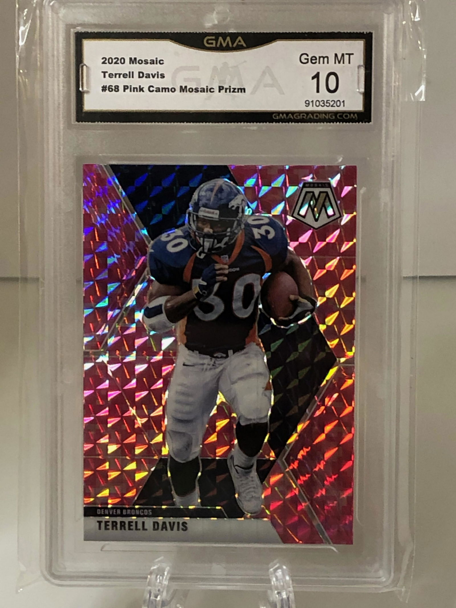 Terrell Davis Pink Camo Mosaic GMA 10 (1 of 1)