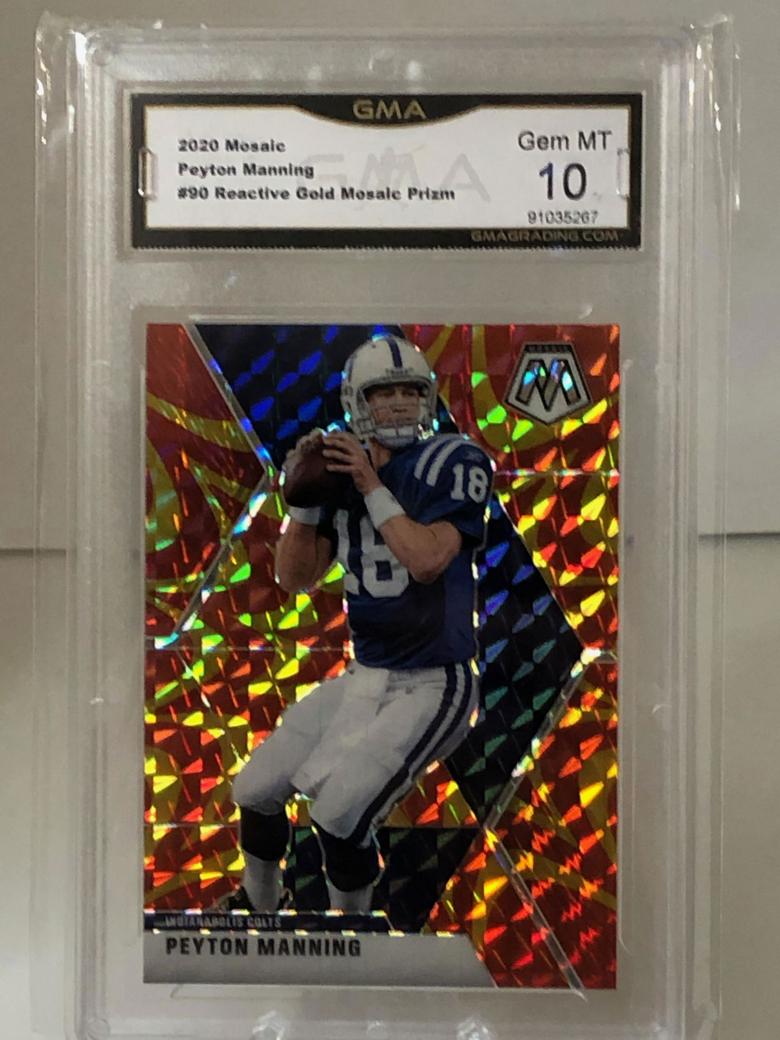 Peyton Manning Reactive Gold Mosaic GMA 10 (1 of 1)