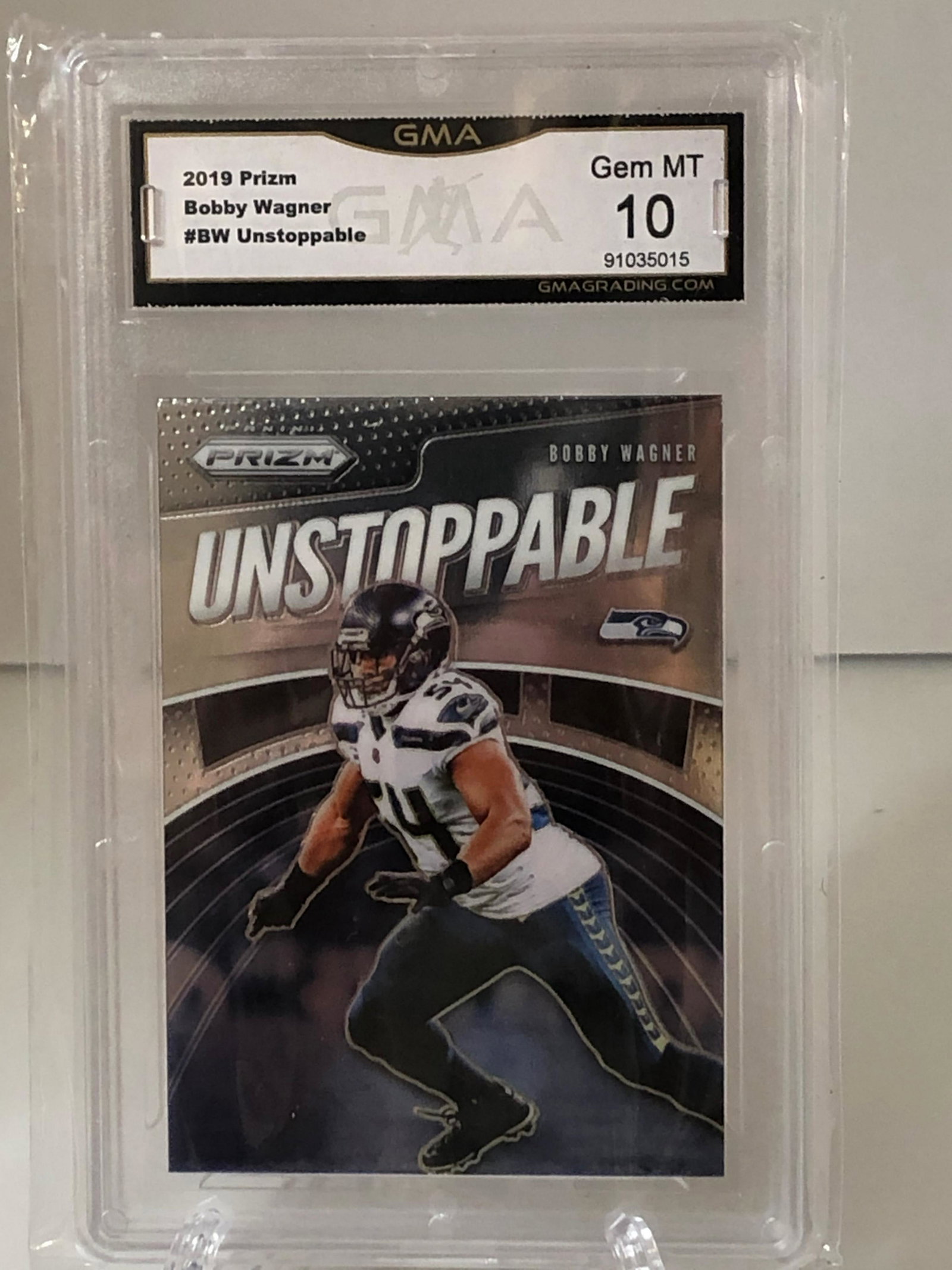 Bobby Wagner Unstoppable Prizm GMA 10: Bobby Wagner Unstoppable Prizm GMA 10