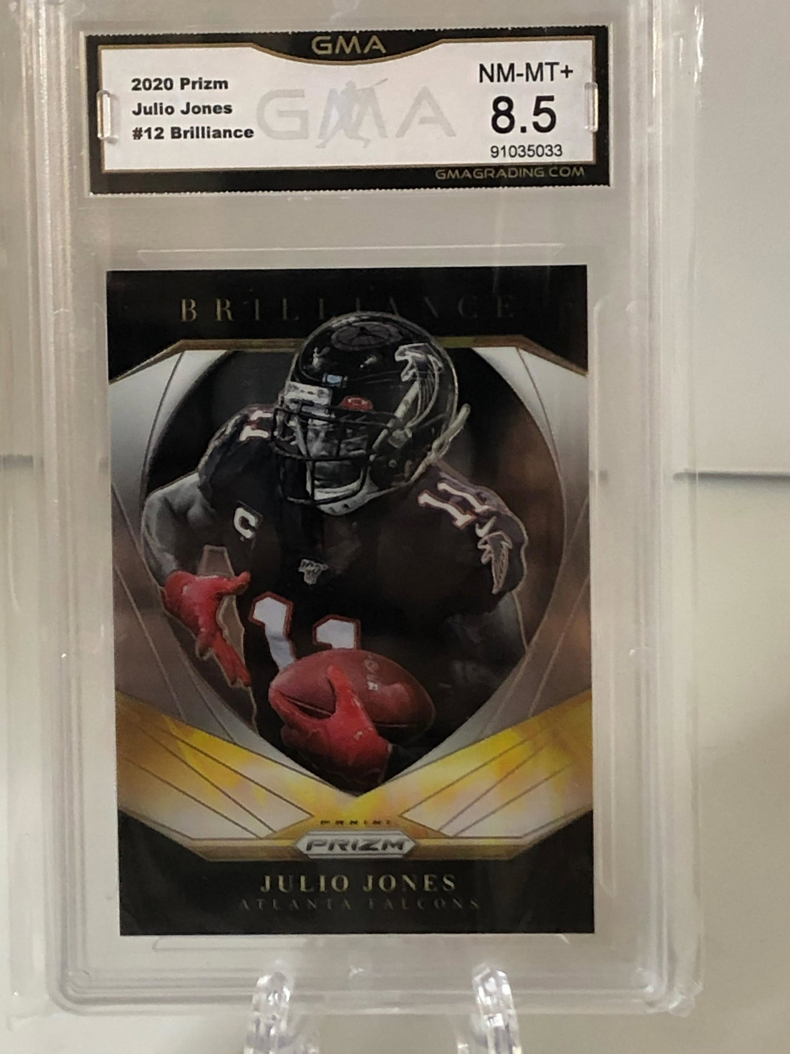 Julio Jones Brilliance Prizm GMA 8.5: Julio Jones Brilliance Prizm GMA 8.5