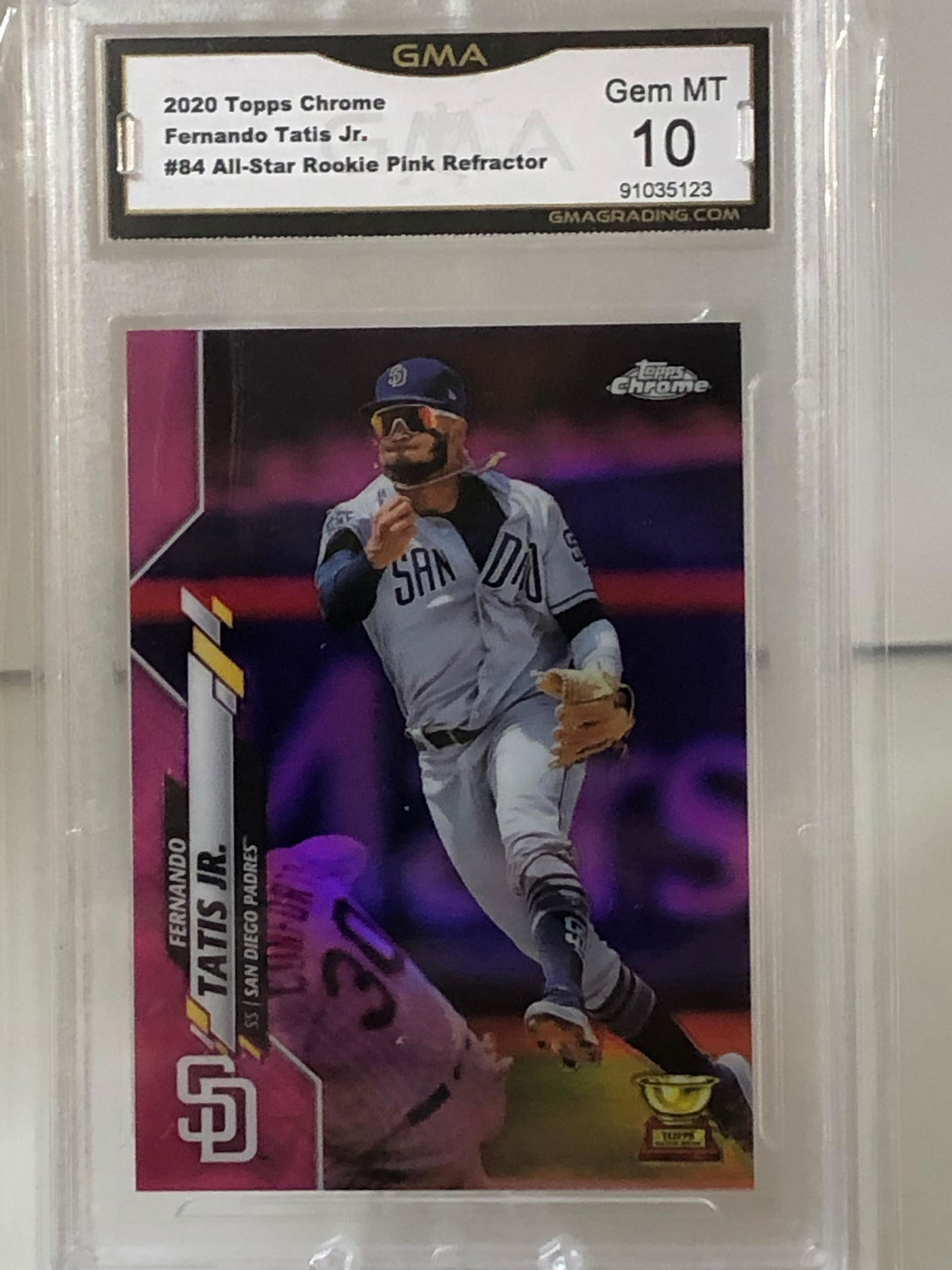Fernando Tatis Jr. Topps Chrome All Star Rookie Pink (1 of 1)