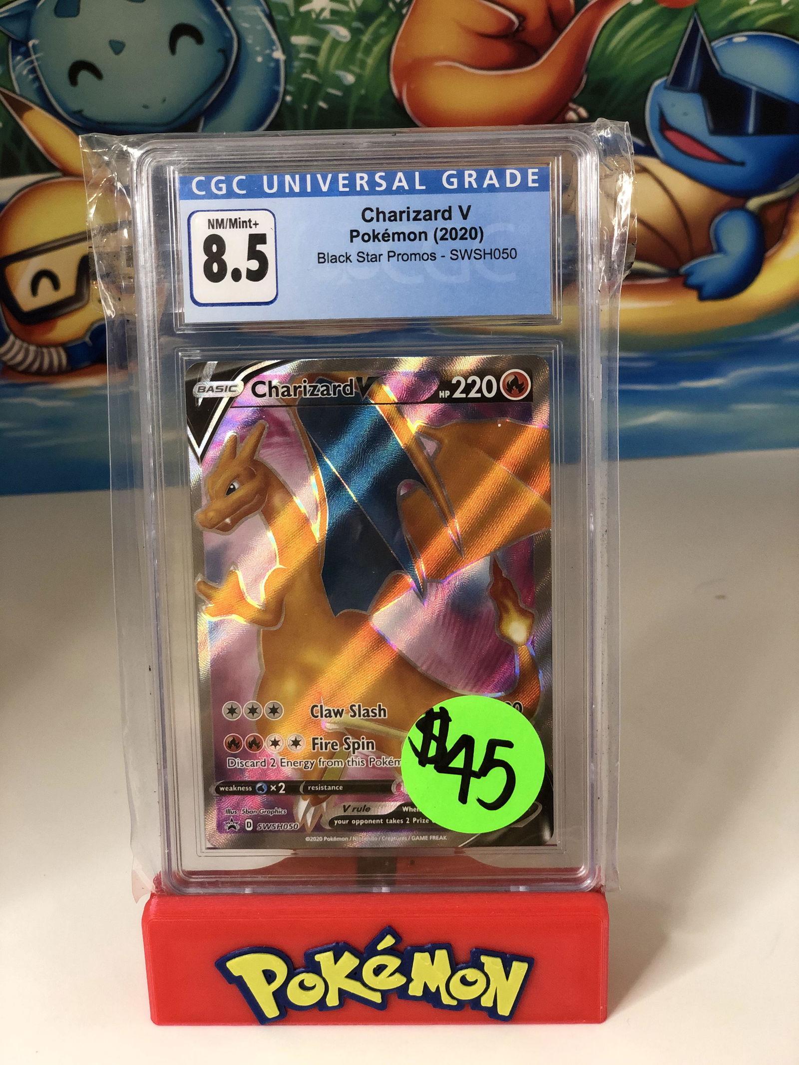 Charizard V Black Star Promo CGC 8.5 (1 of 1)