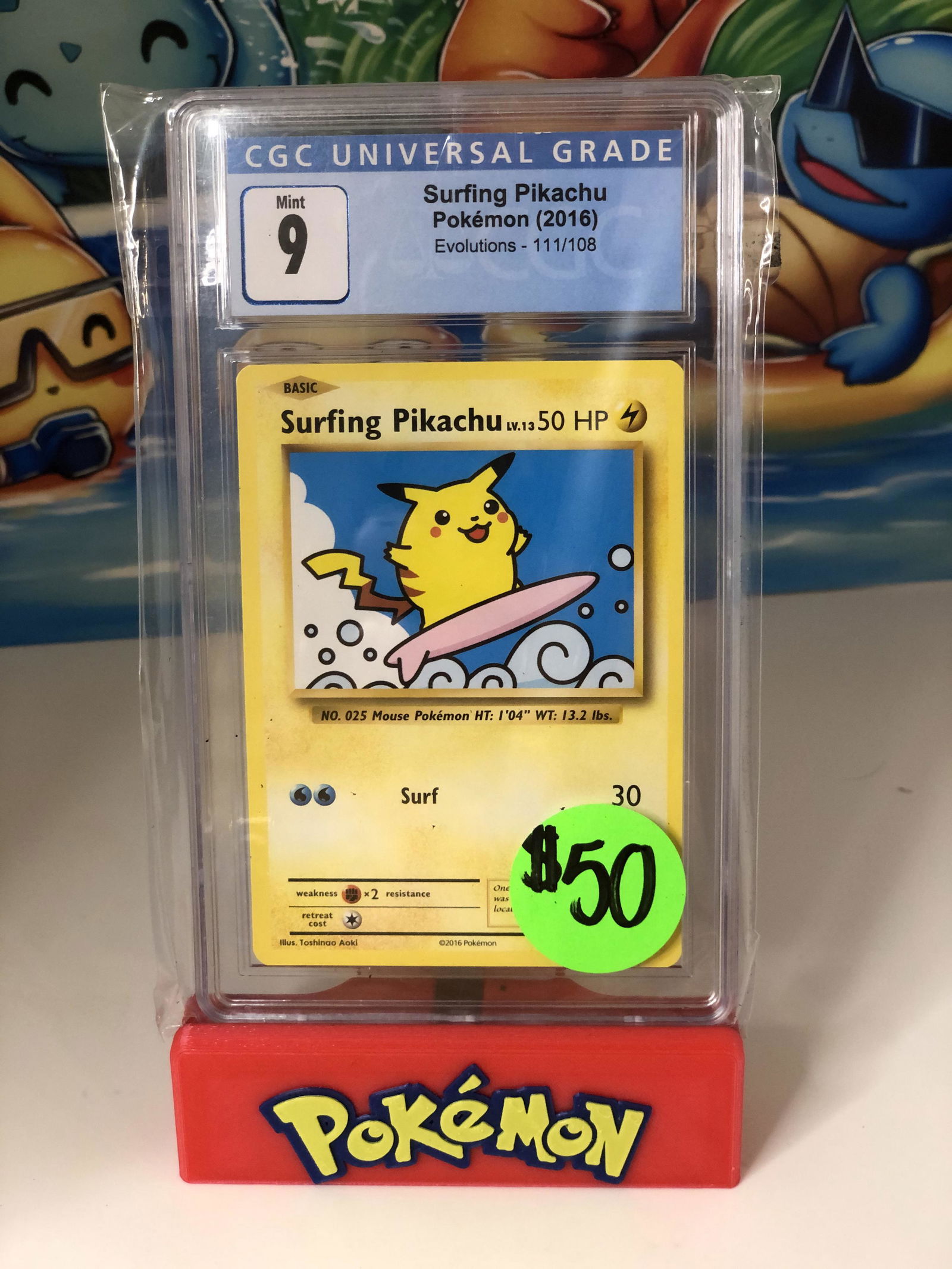 Surfing Pikachu CGC 9 (1 of 1)