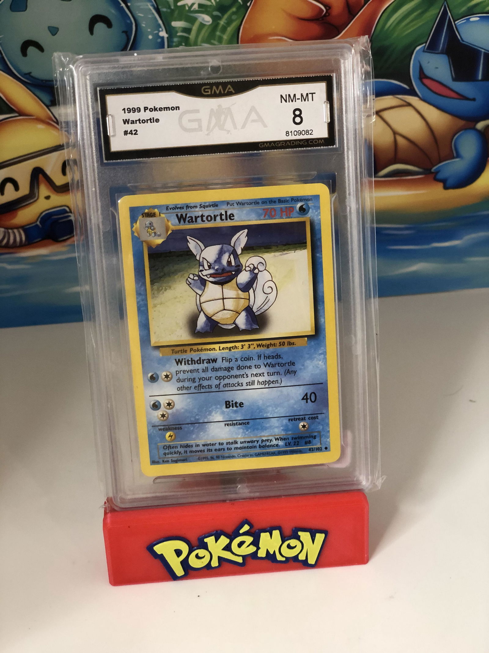 Base Set Wartortle GMA 8 (1 of 1)