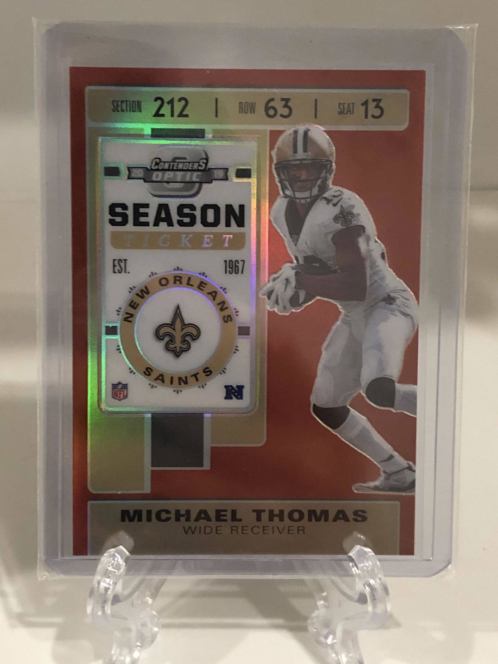 Michael Thomas Panini Optic Contenders Red (1 of 1)