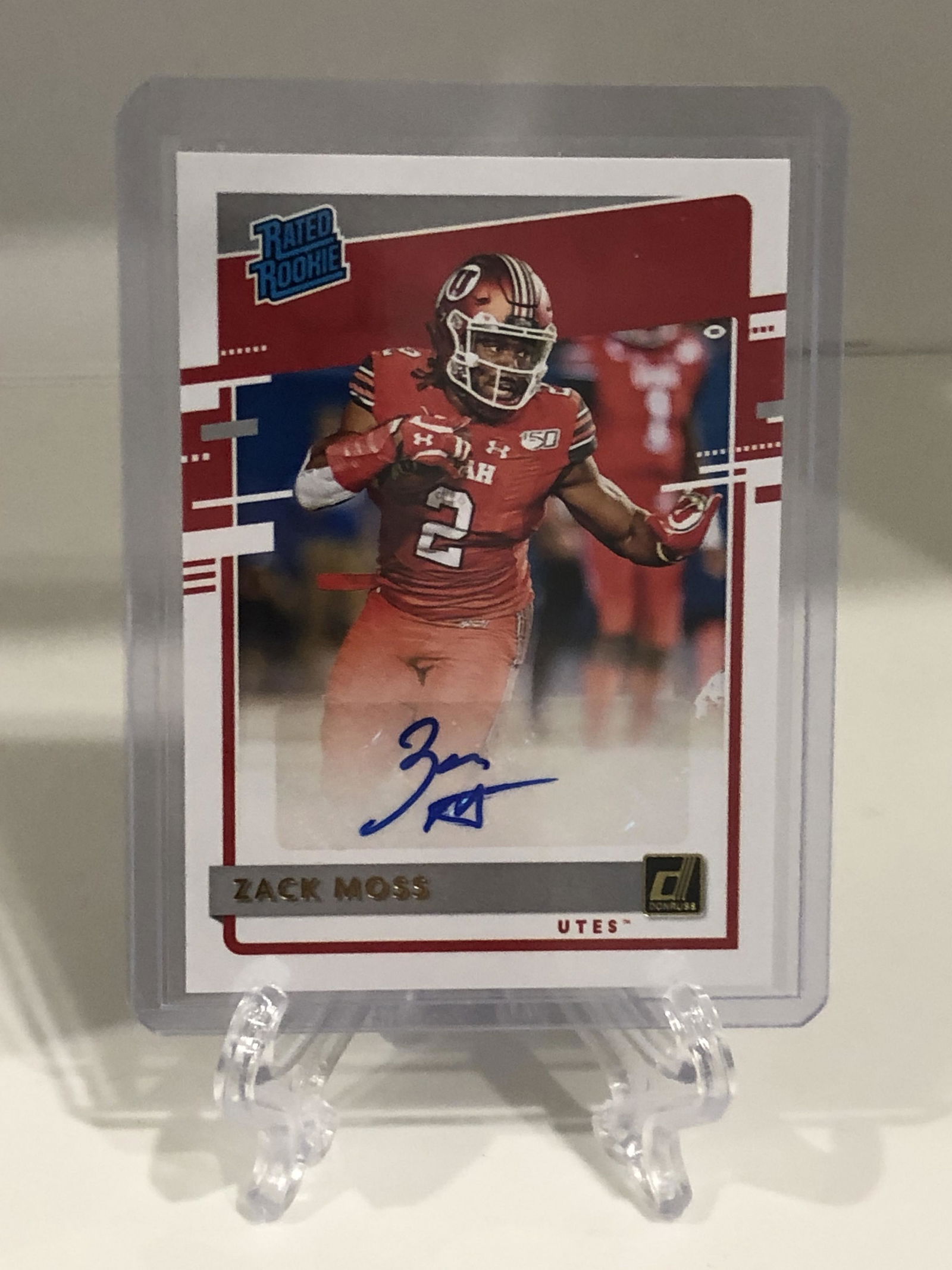 Zack Moss Donruss Rated Rookie Auto (1 of 1)