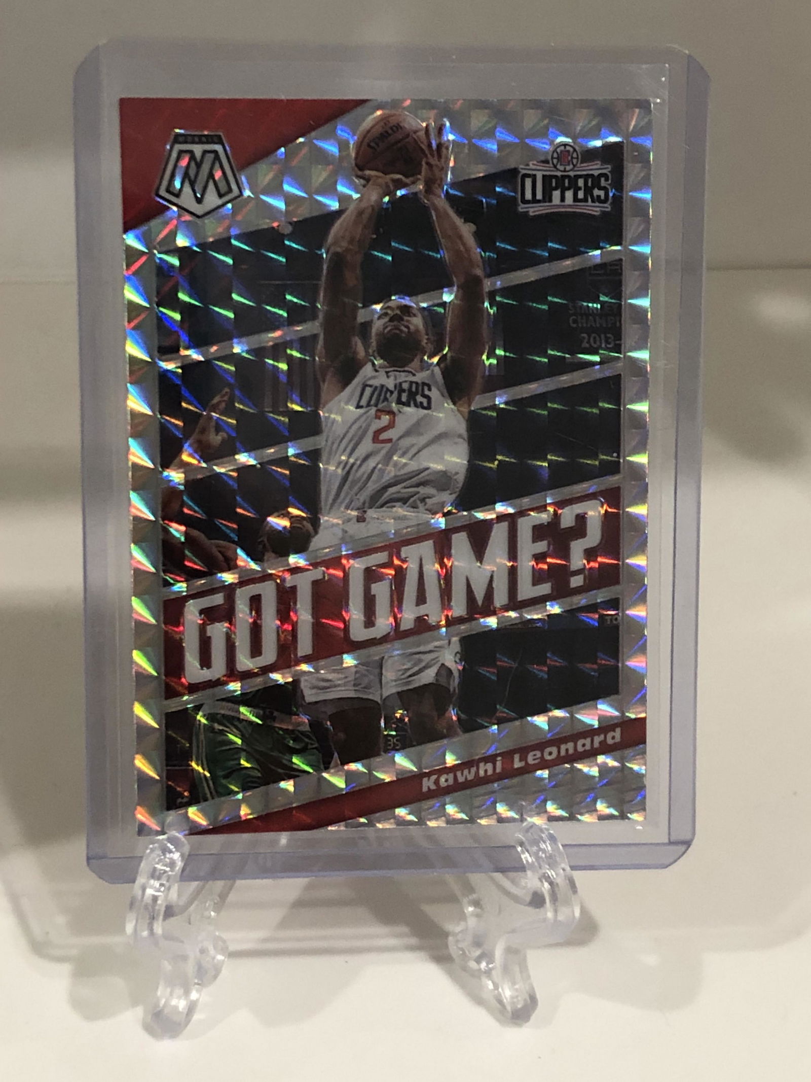 Kawhi Leonard Got Game Mosaic Prizm Parallel (1 of 1)