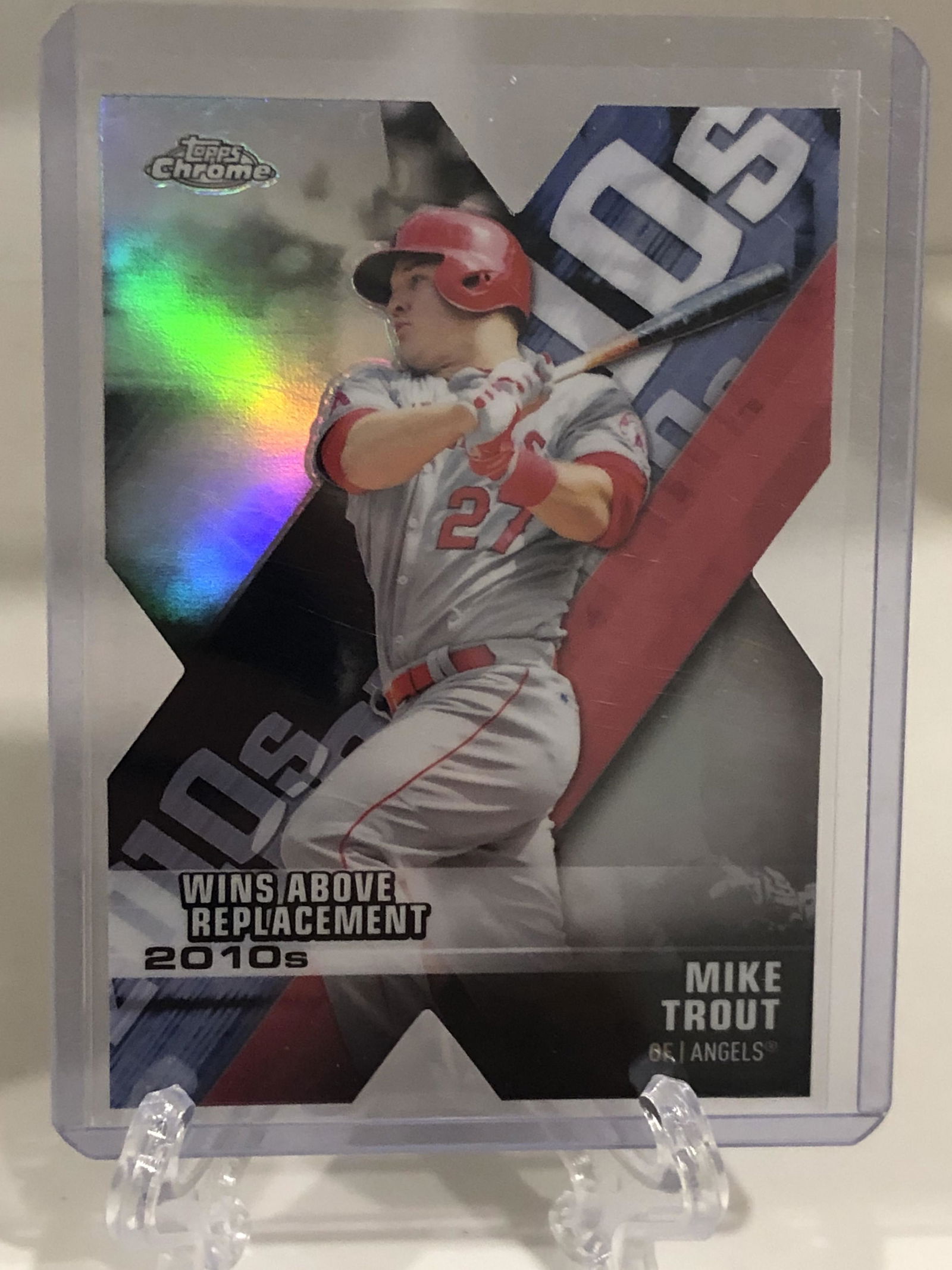 Mike Trout Topps Chrome Die Cut Baseball Card (1 of 1)