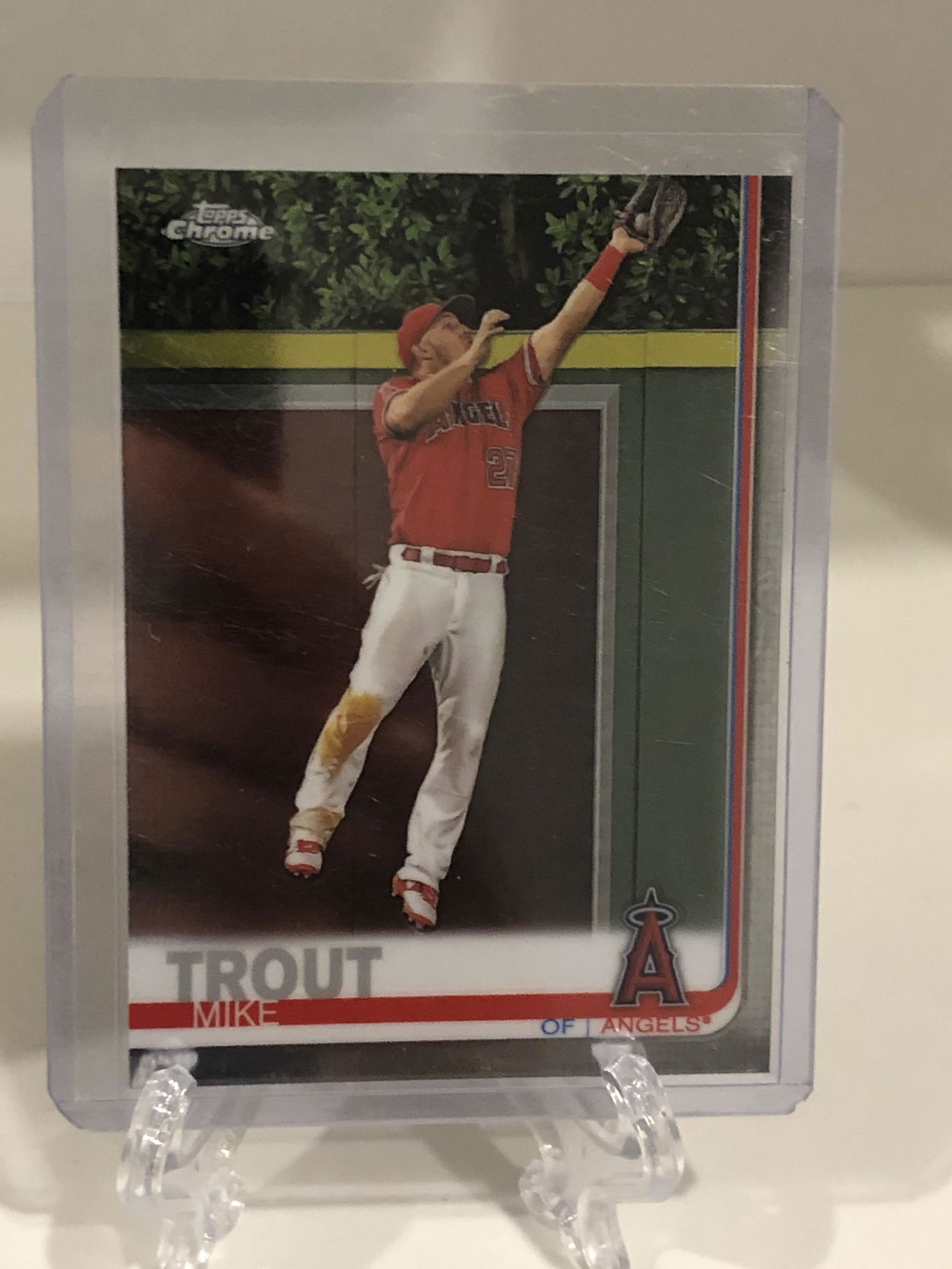 Mike Trout Topps Chrome Baseball Card (1 of 1)