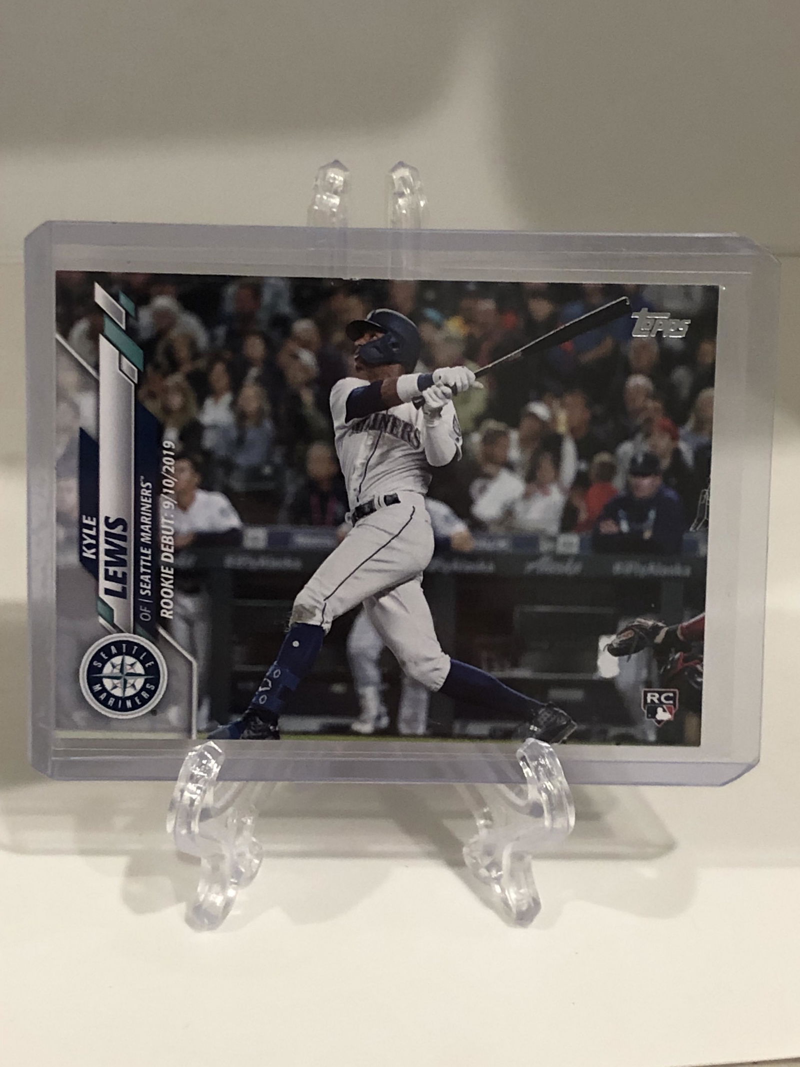 Kyle Lewis Topps Rookie Debut Baseball Card (1 of 1)