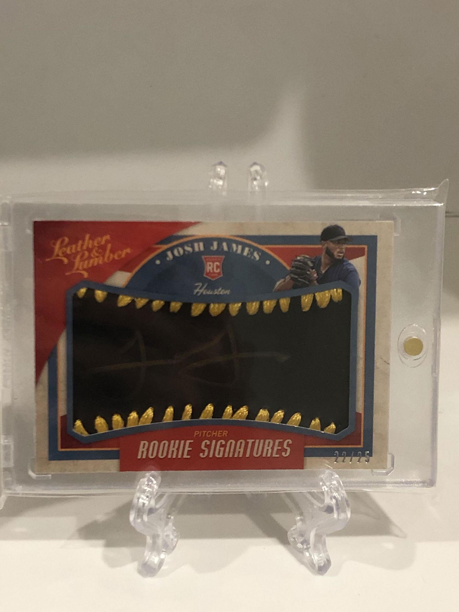 Josh James Rookie Signatures Leather & Lumber (1 of 1)