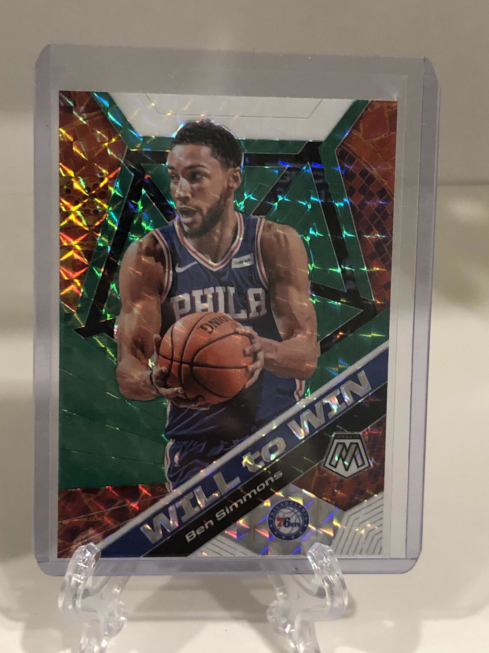 Ben Simmons Will to Win Mosaic Green Refractor (1 of 1)