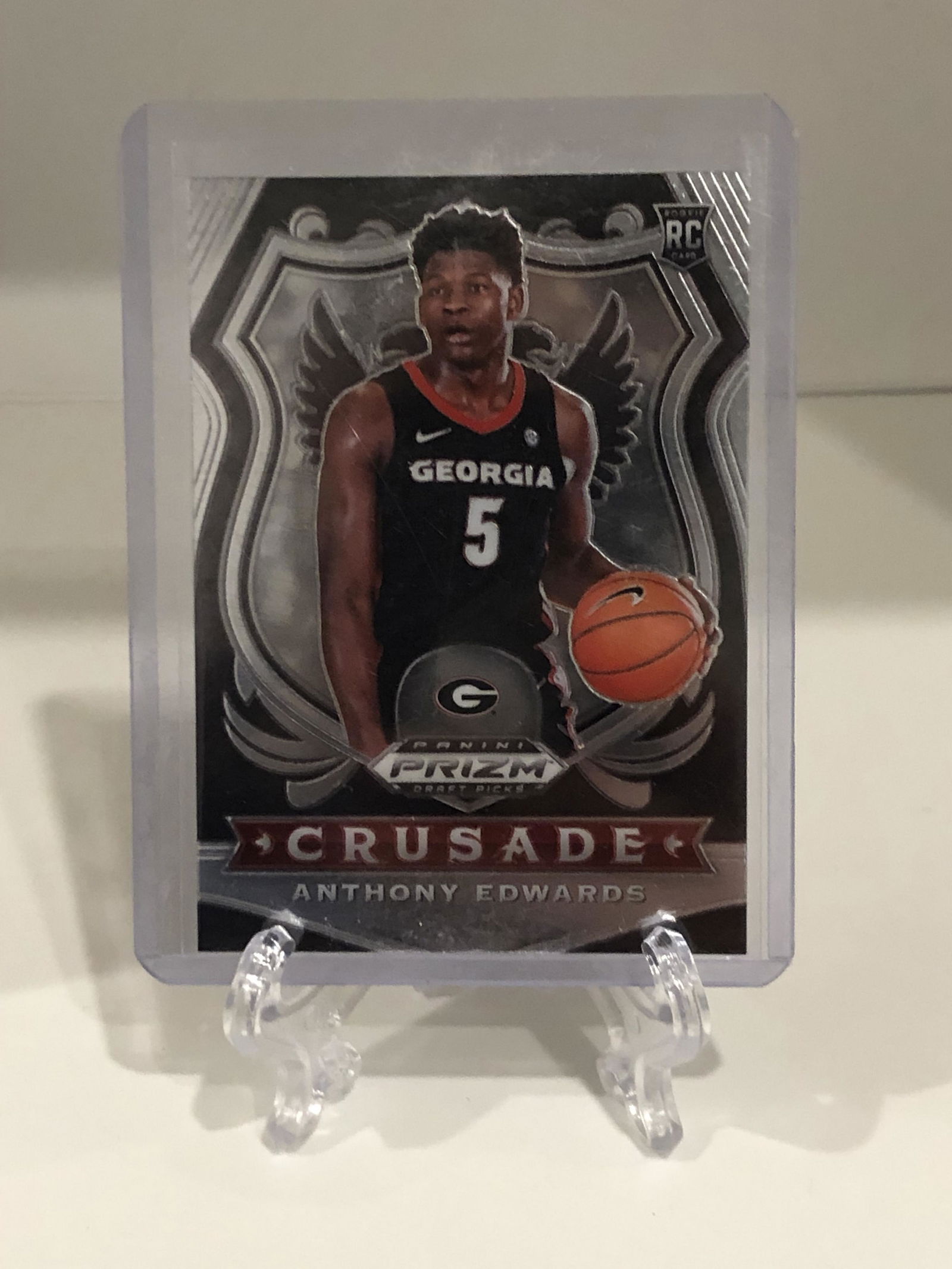 Anthony Edwards Panini Prizm Draft Picks Crusade Rookie (1 of 1)