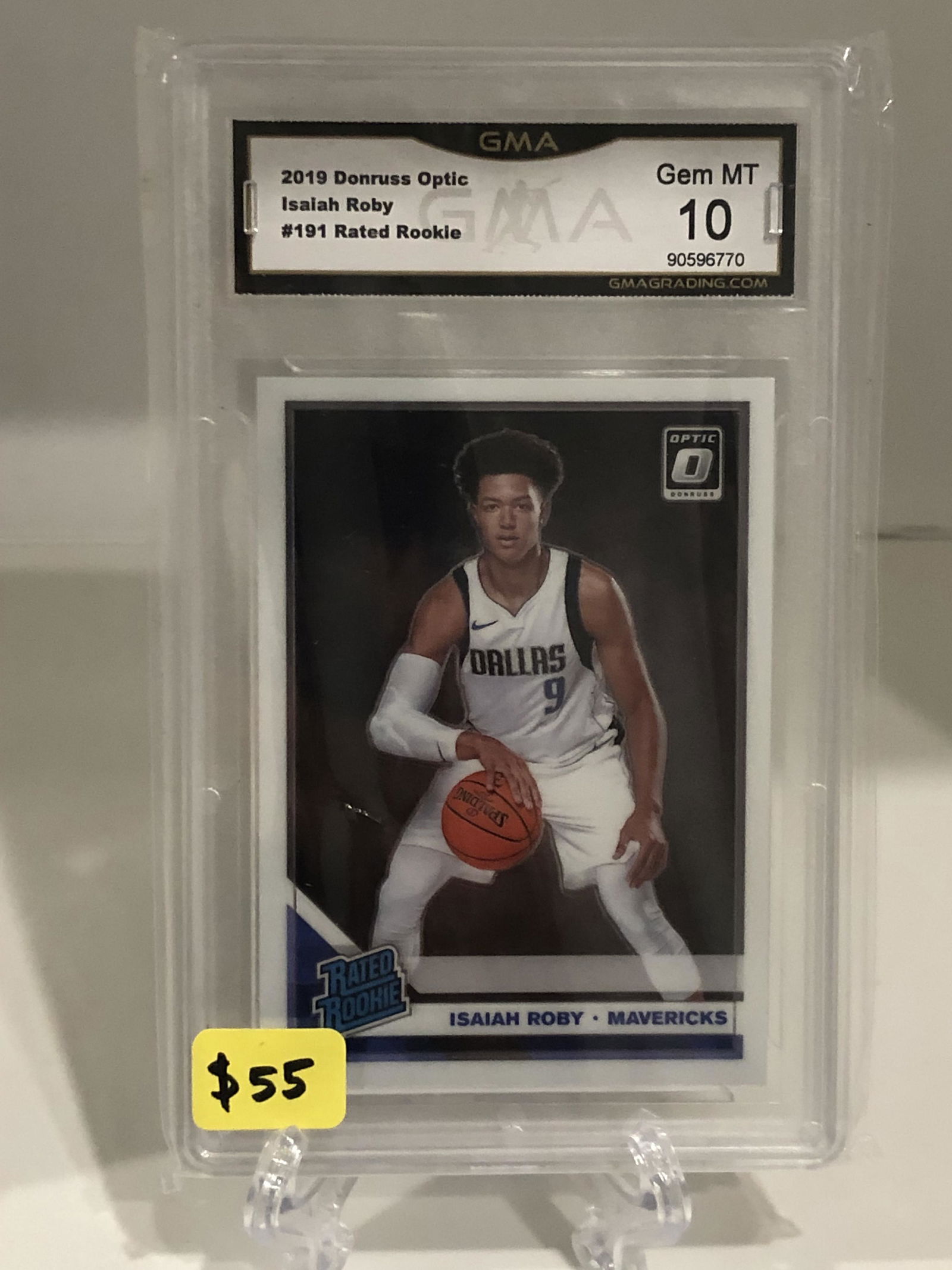 Isaiah Roby Donruss Optic Rated Rookie GMA 10 (1 of 1)