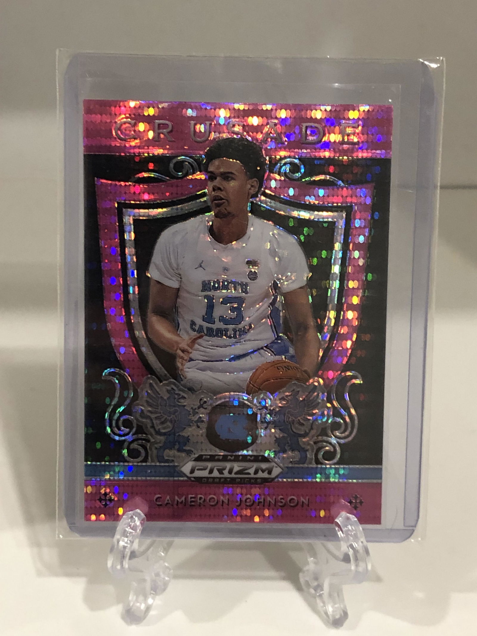 Cameron Johnson Panini Prizm Pink Refractor Rookie (1 of 1)