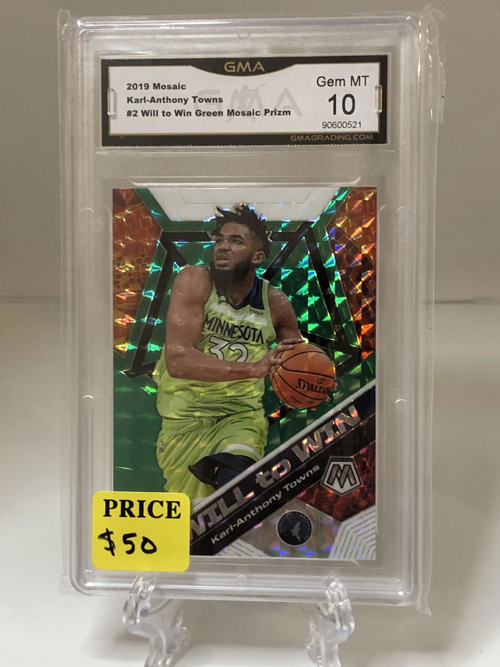 Karl Anthony Towns Will to Win Green Mosaic GMA 10 (1 of 1)
