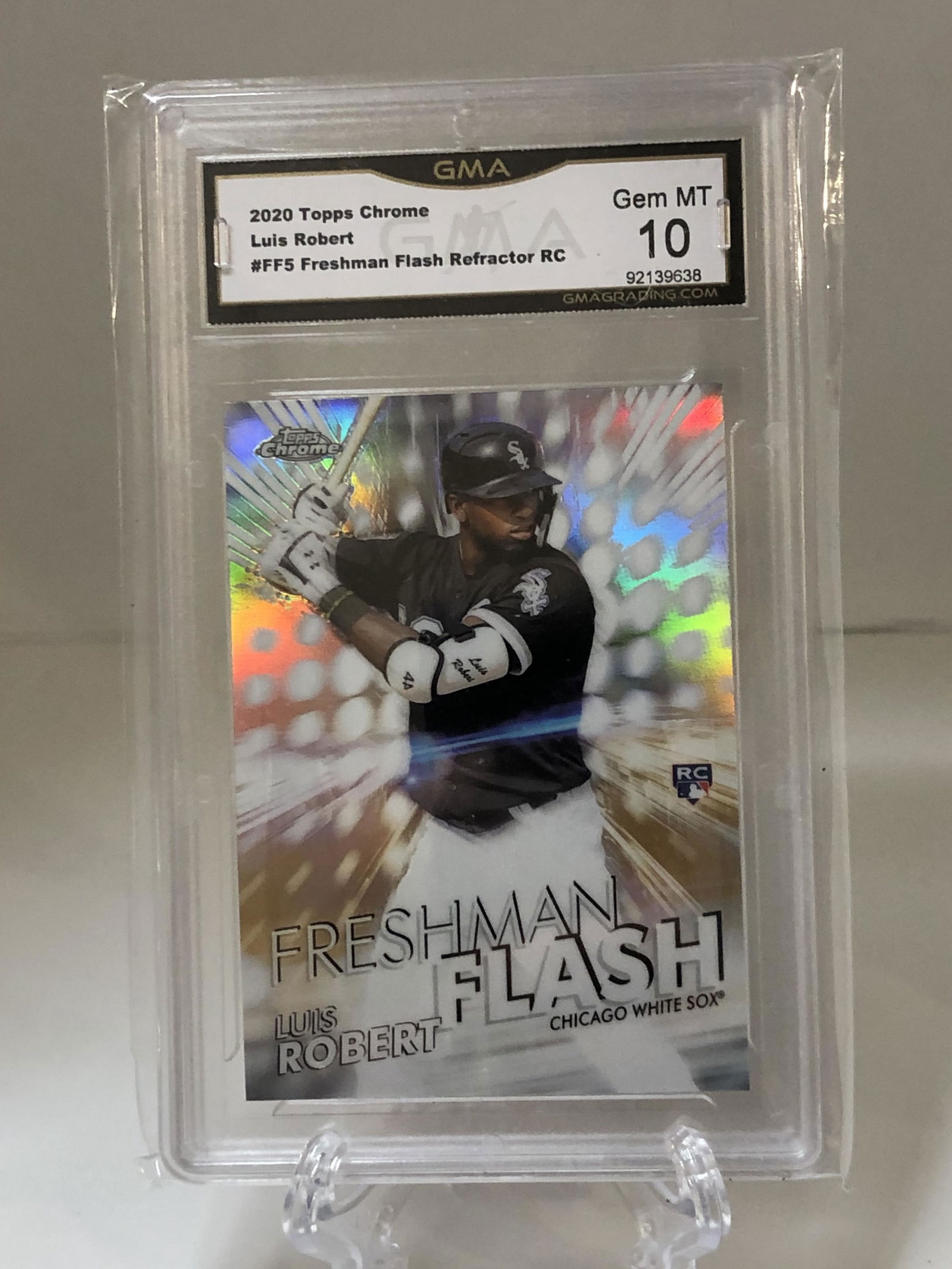 Luis Robert Topps Chrome Freshman Flash Rookie GMA 10 (1 of 1)
