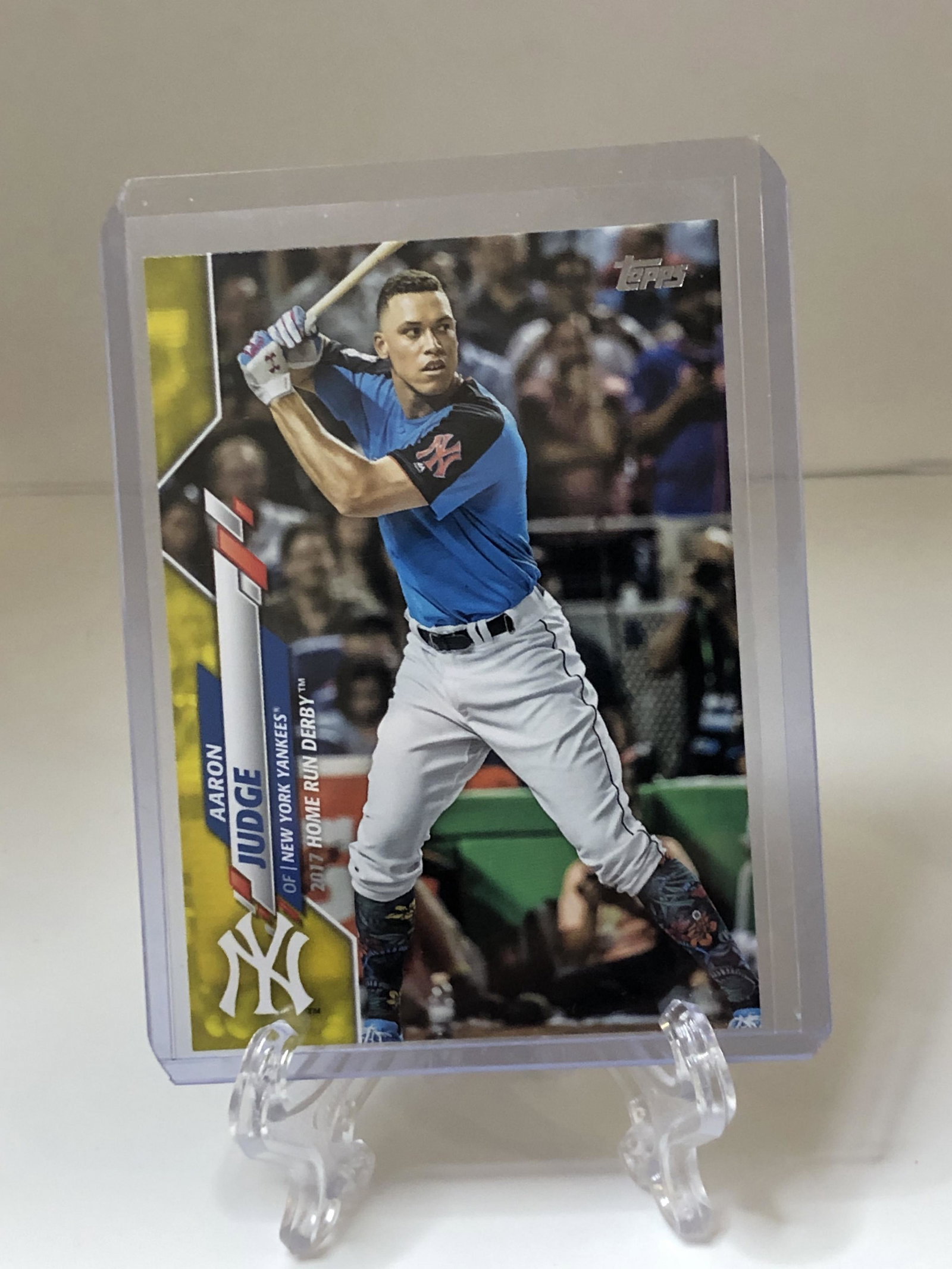Aaron Judge Topps Home Run Derby Yellow Parallel: Aaron Judge Topps Home Run Derby Yellow Parallel