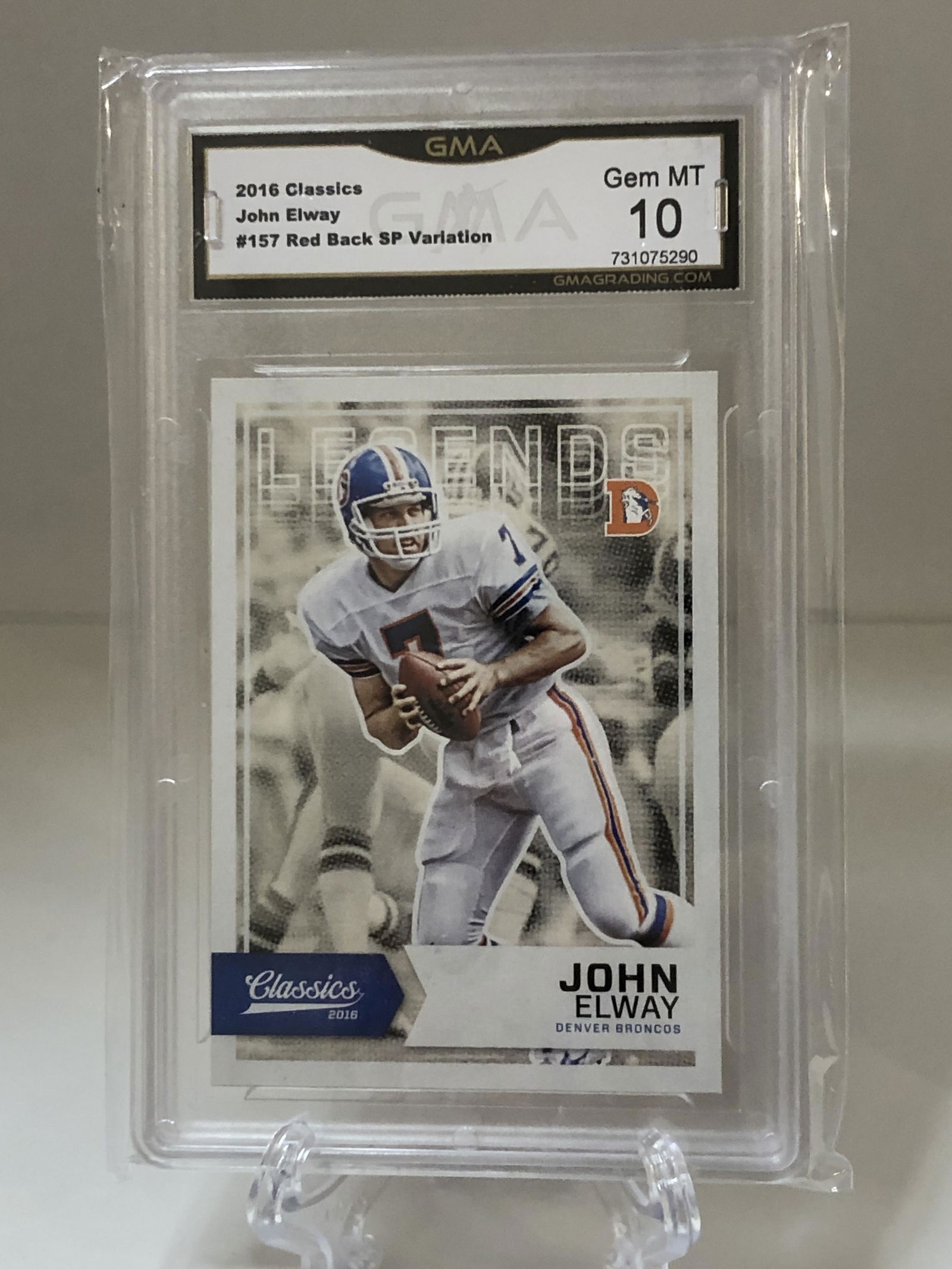 John Elway Red/Black SP Variation GMA 10 (1 of 1)