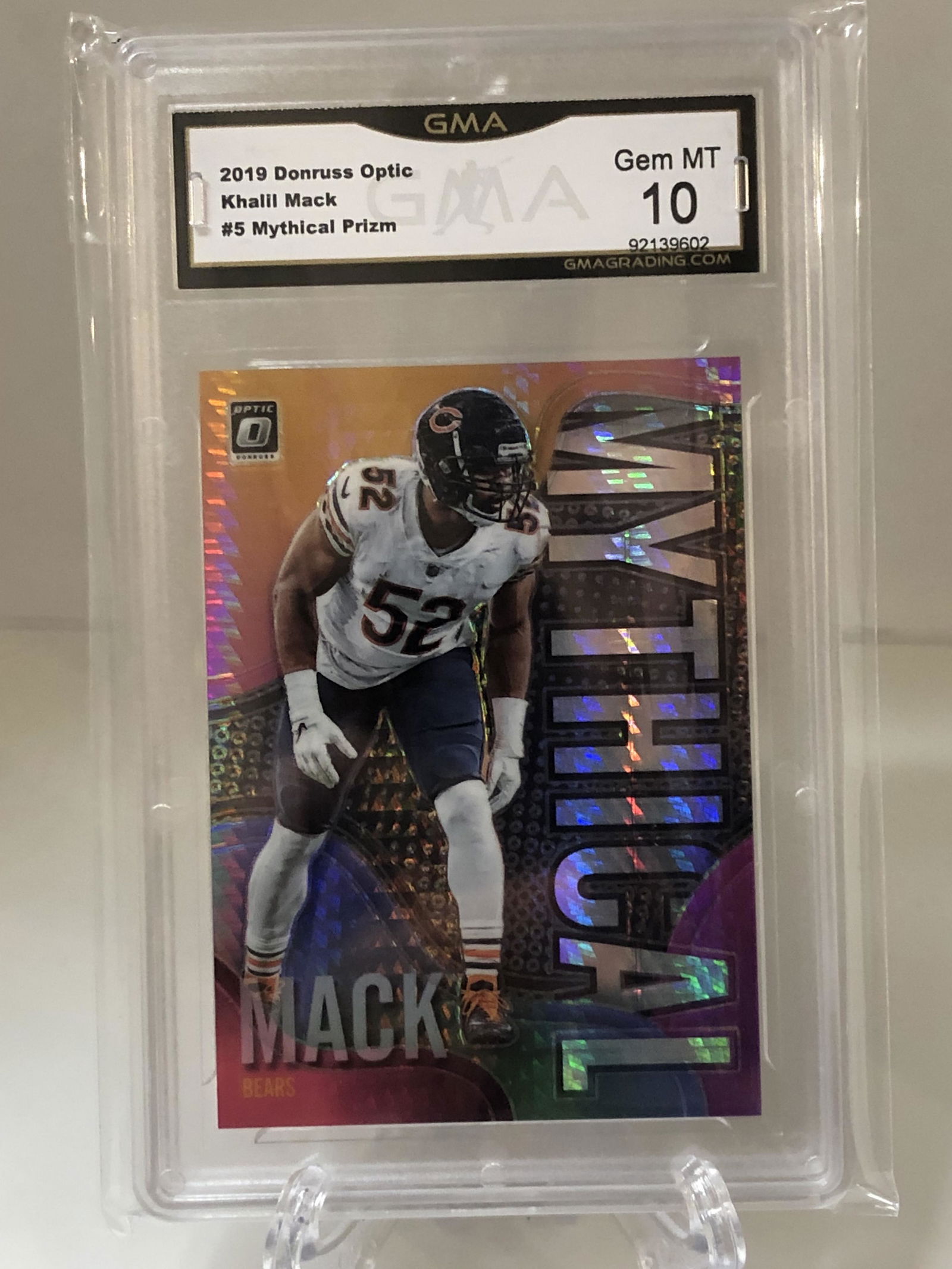 Khalil Mack Optic Mythical Prizm GMA 10 (1 of 1)
