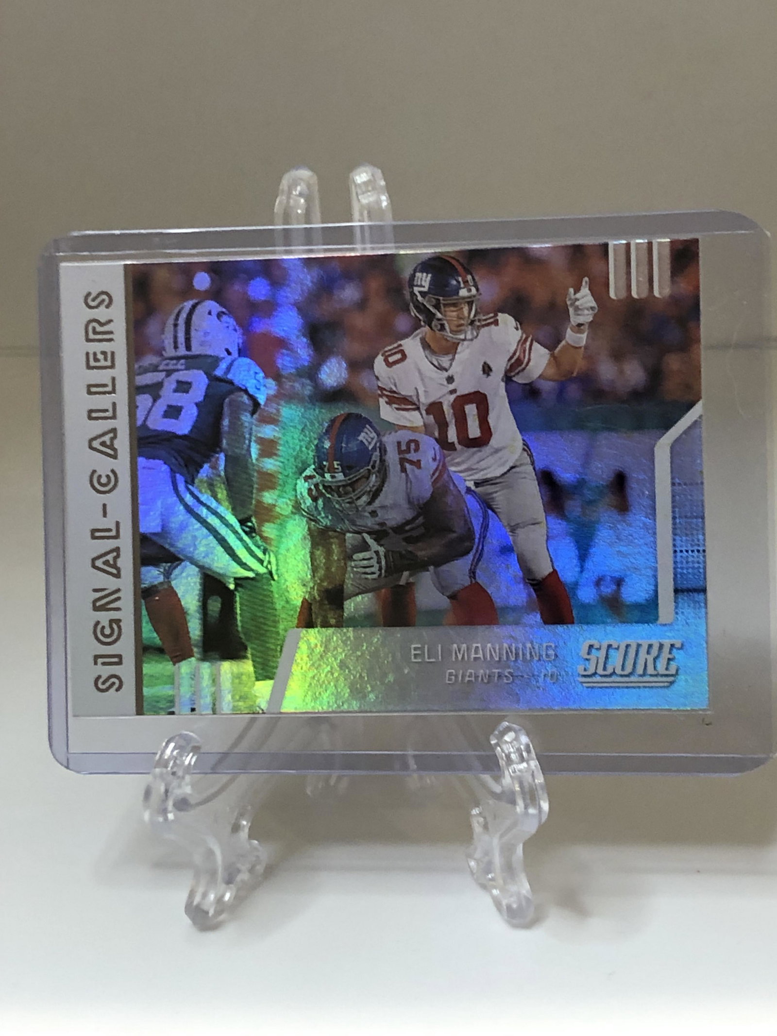 Eli Manning Holo Score Football Card: Eli Manning Holo Score Football Card