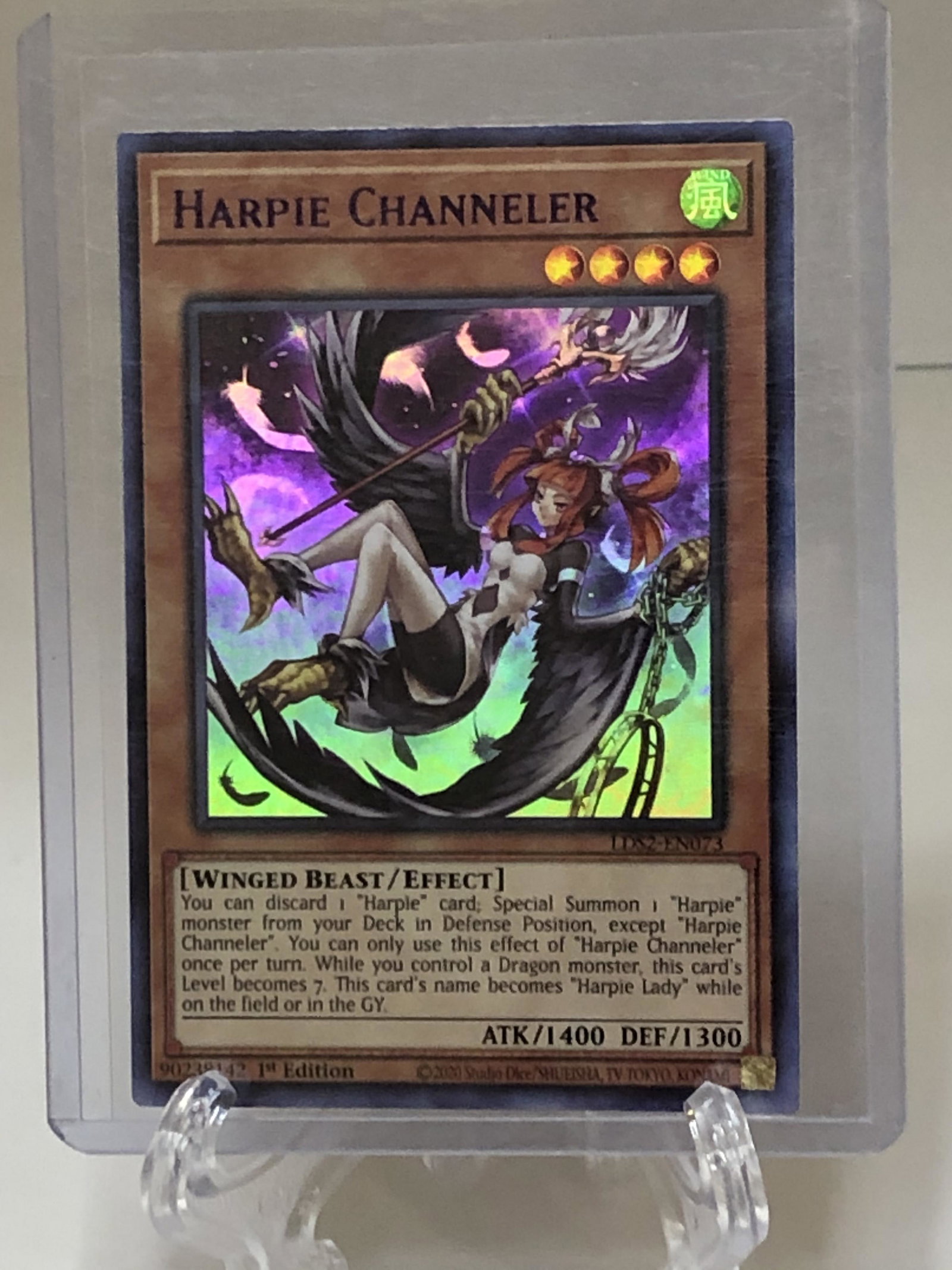 1st Edition Holo Harpie Channeler Yugioh Card: 1st Edition Holo Harpie Channeler Yugioh Card