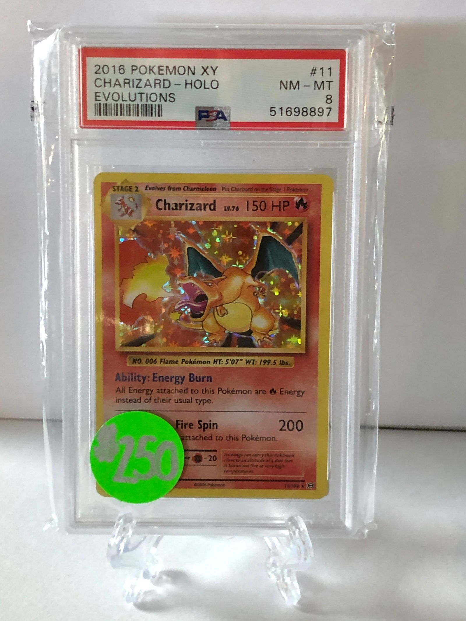 2016 Charizard Holo PSA 8 (1 of 1)