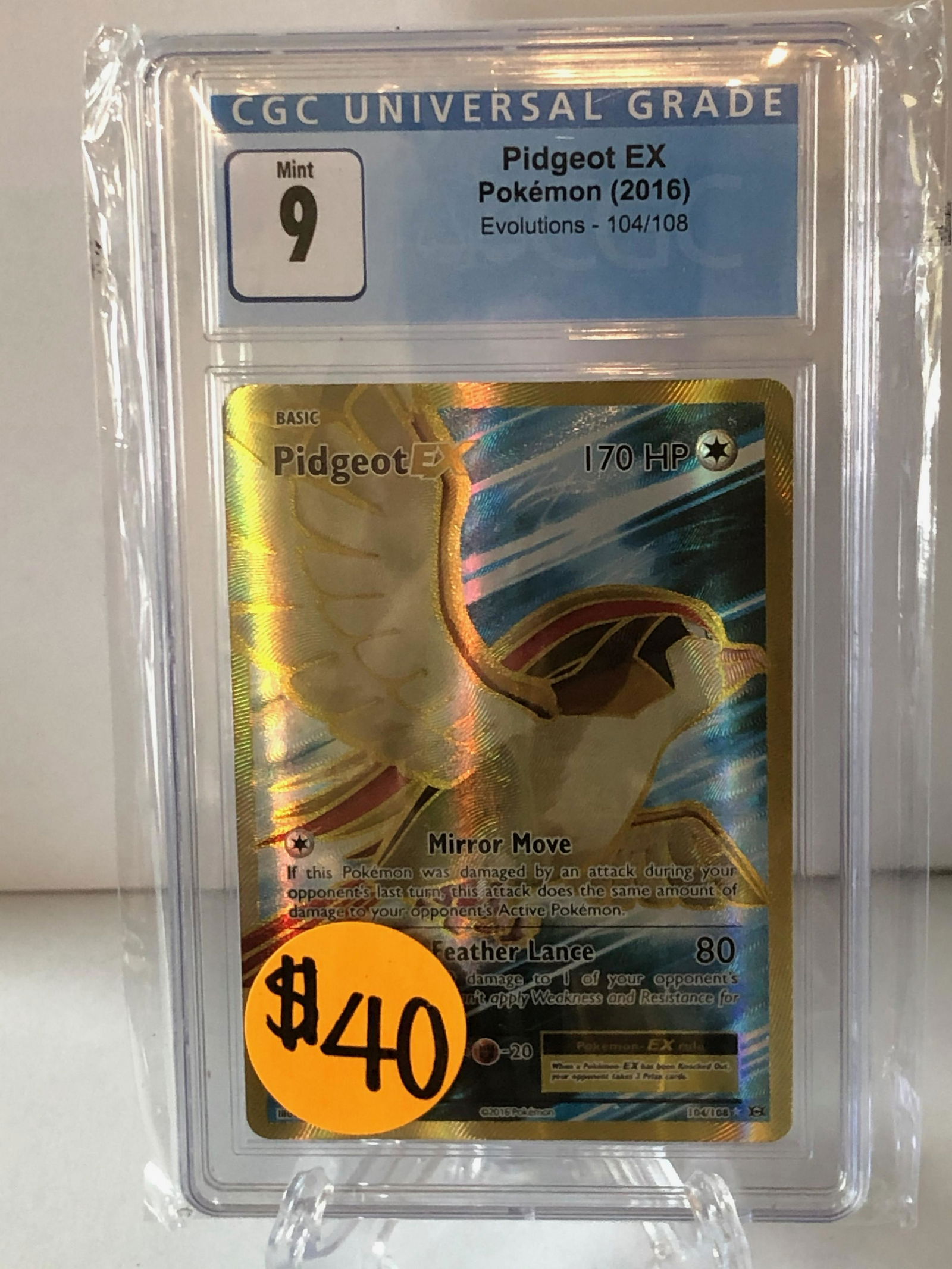 Pidgeot EX CGC 9 (1 of 1)