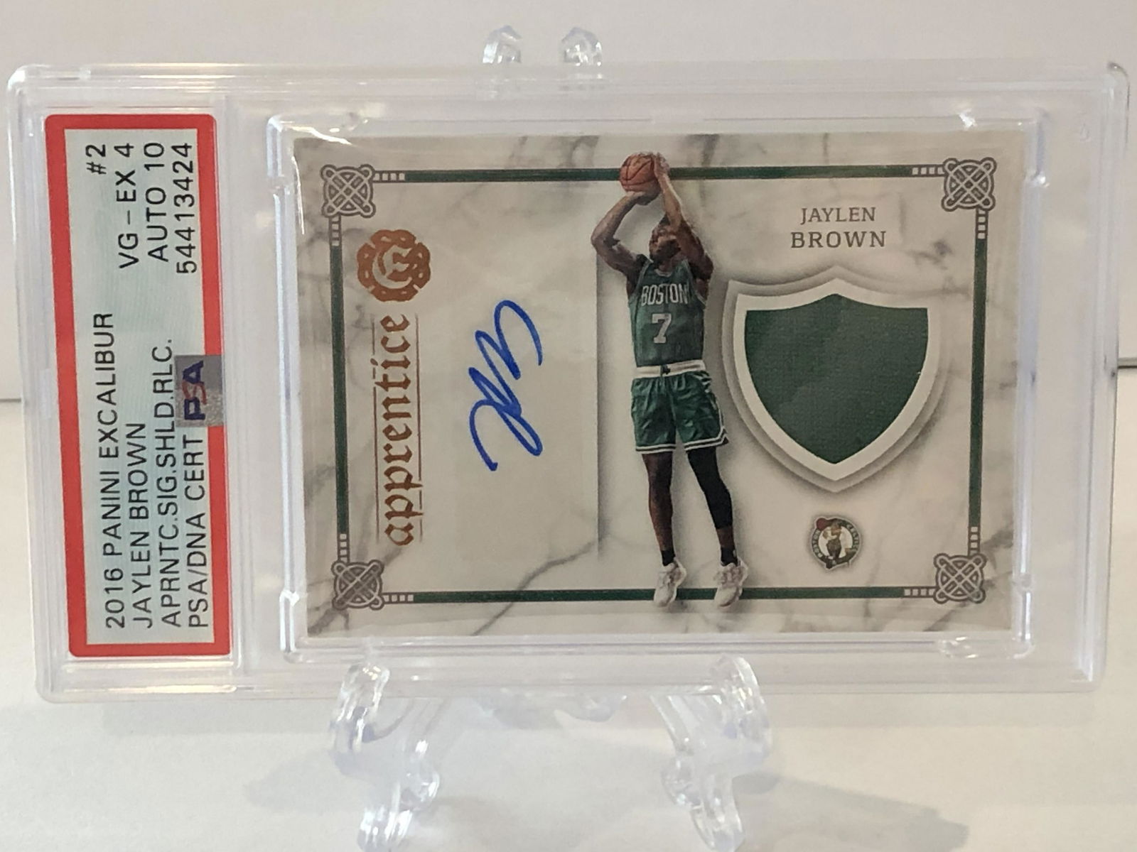 2016 Panini Excalibur Jaylen Brown Apprentice Signature (1 of 1)
