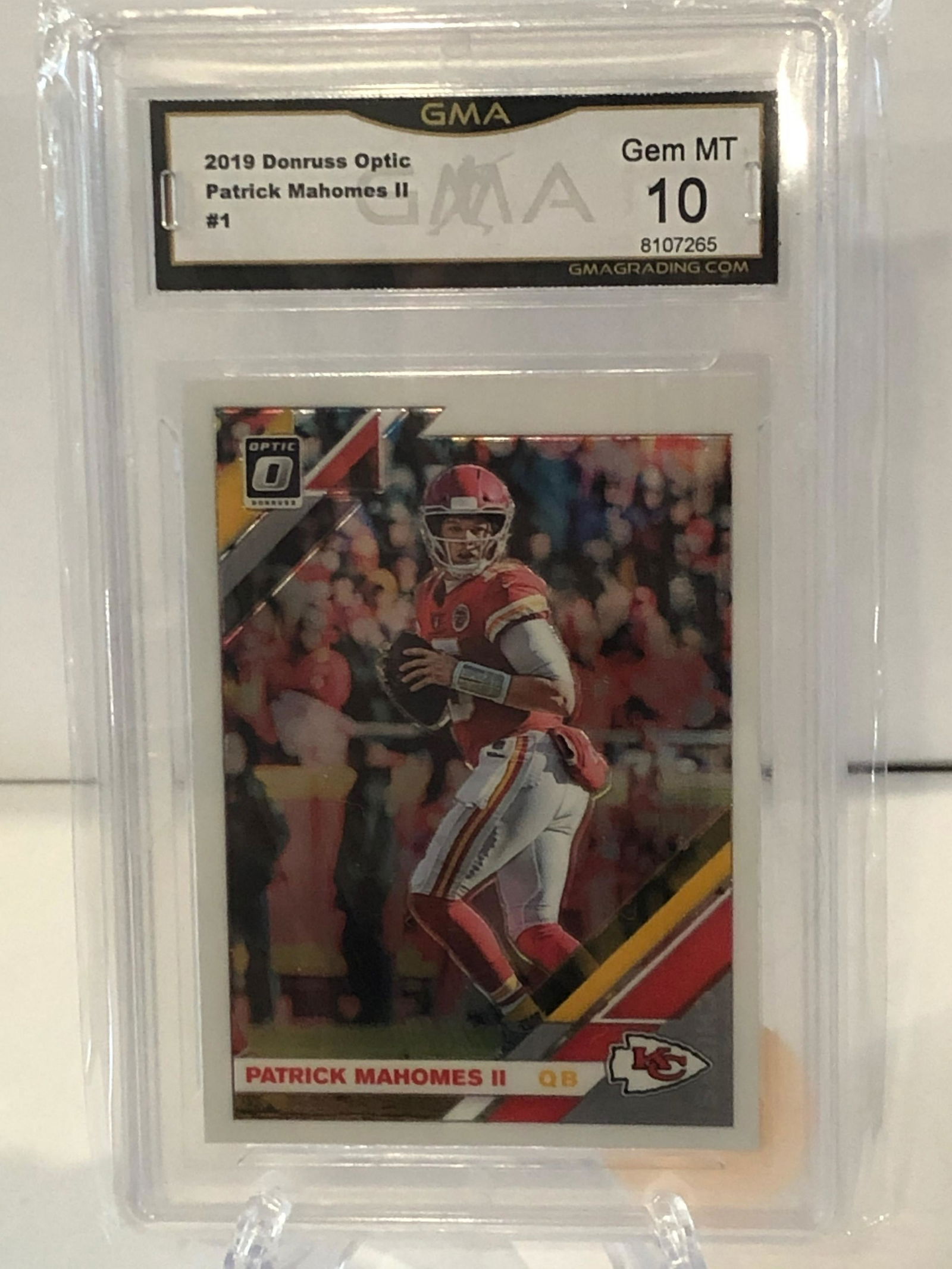 2019 Donruss Optic Patrick Mahomes II GMA 10 (1 of 1)