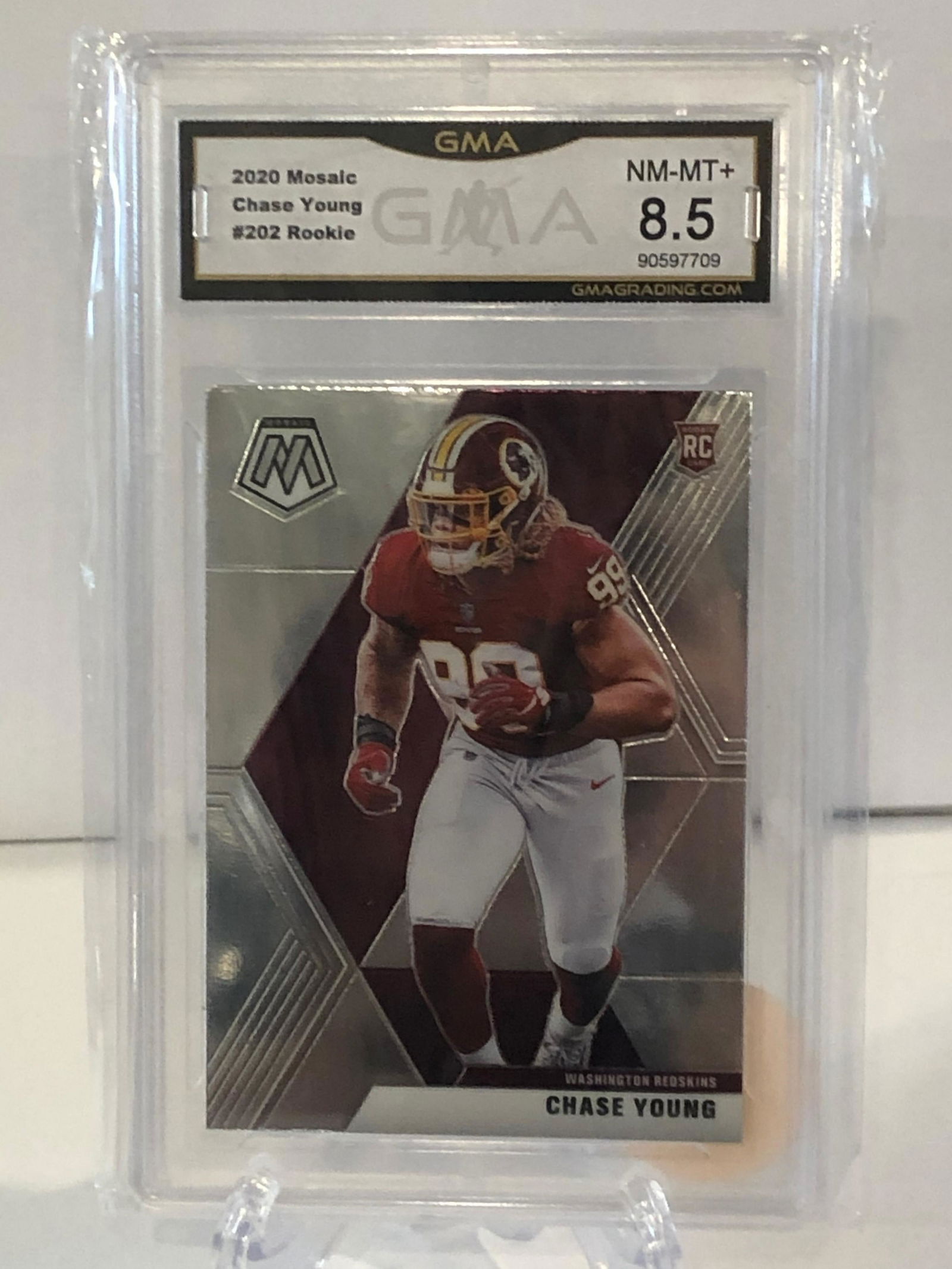 2020 Mosaic Chase Young Rookie GMA 8.5 (1 of 1)